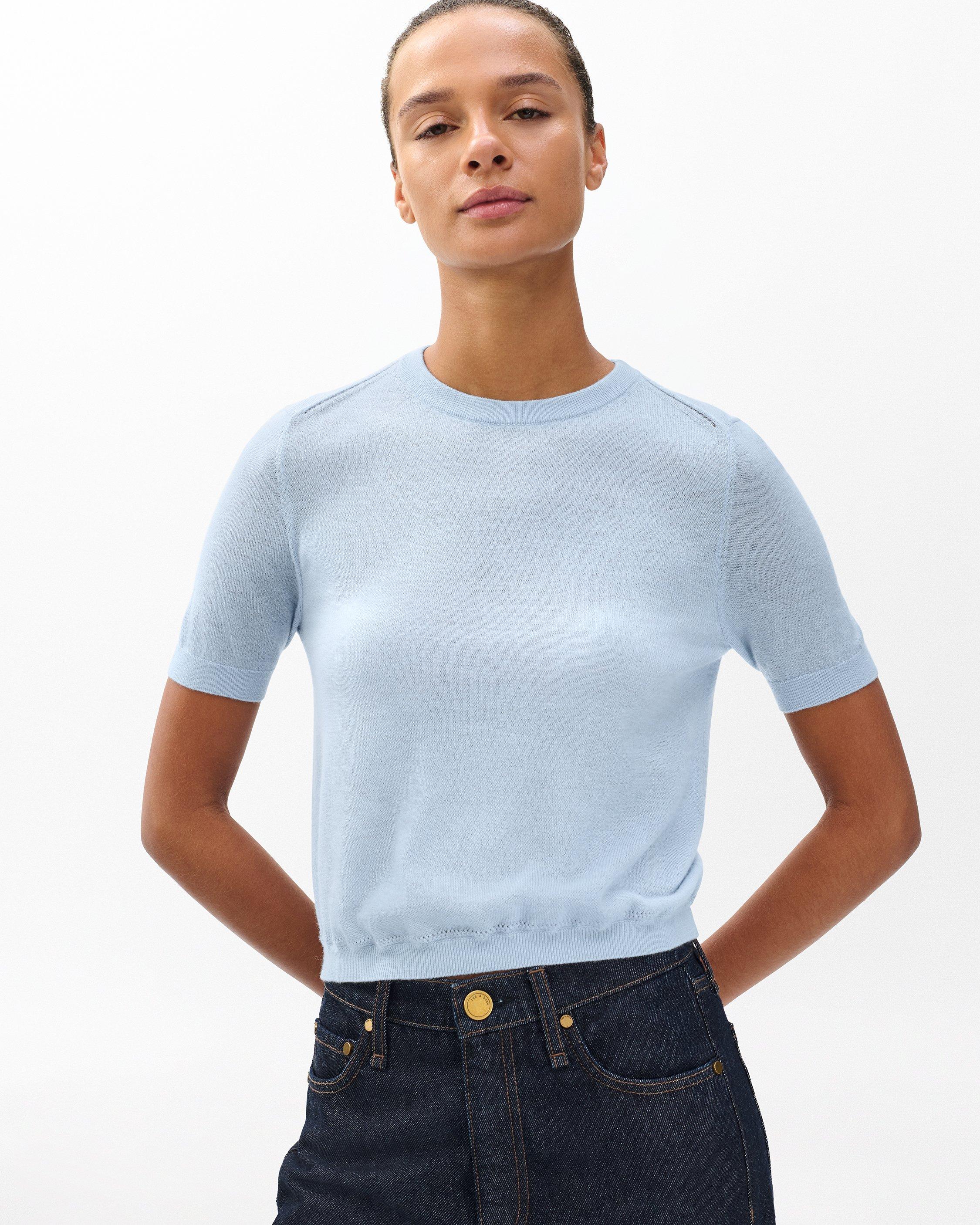 Adeline Lightweight Cashmere Tee image number 5