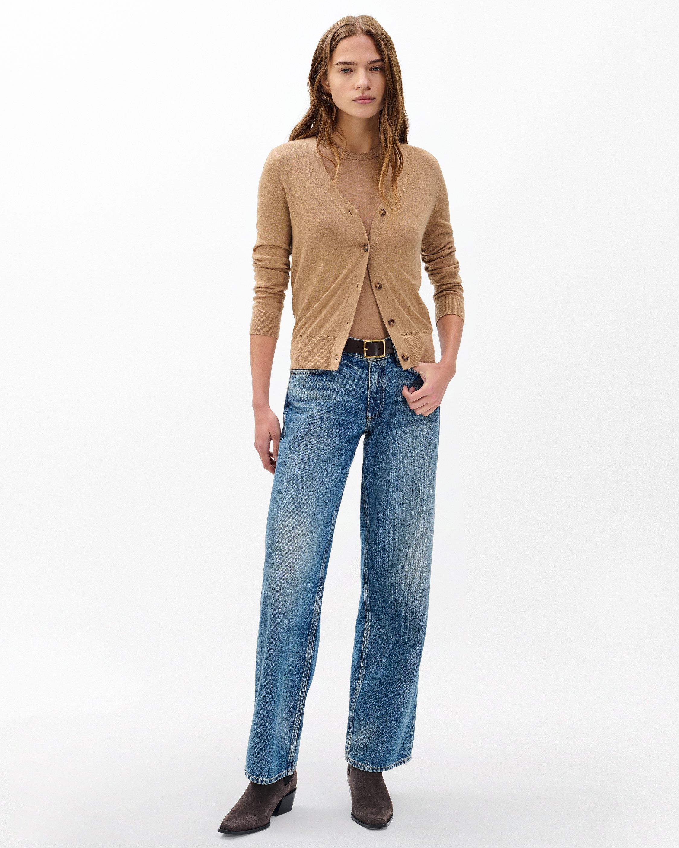 Adeline Lightweight Cashmere Cardigan image number 3