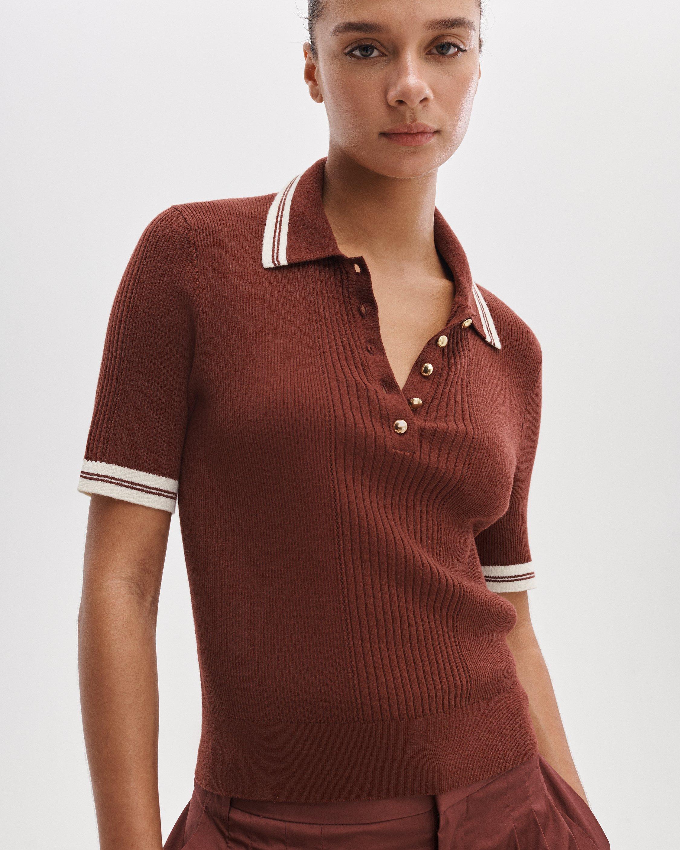 Laurie Cotton-Cashmere Polo image number 4