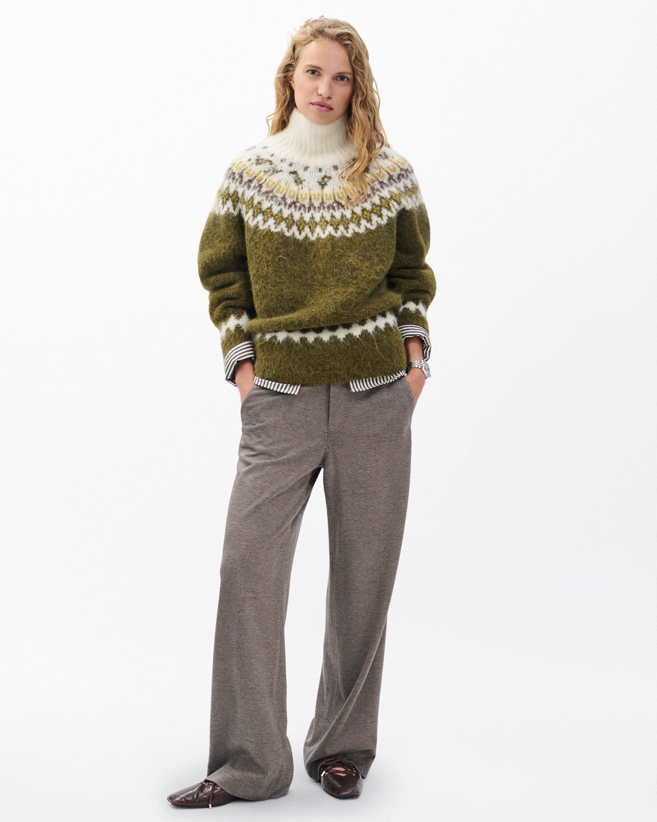 Beth Fair Isle Turtleneck Sweater - image 3