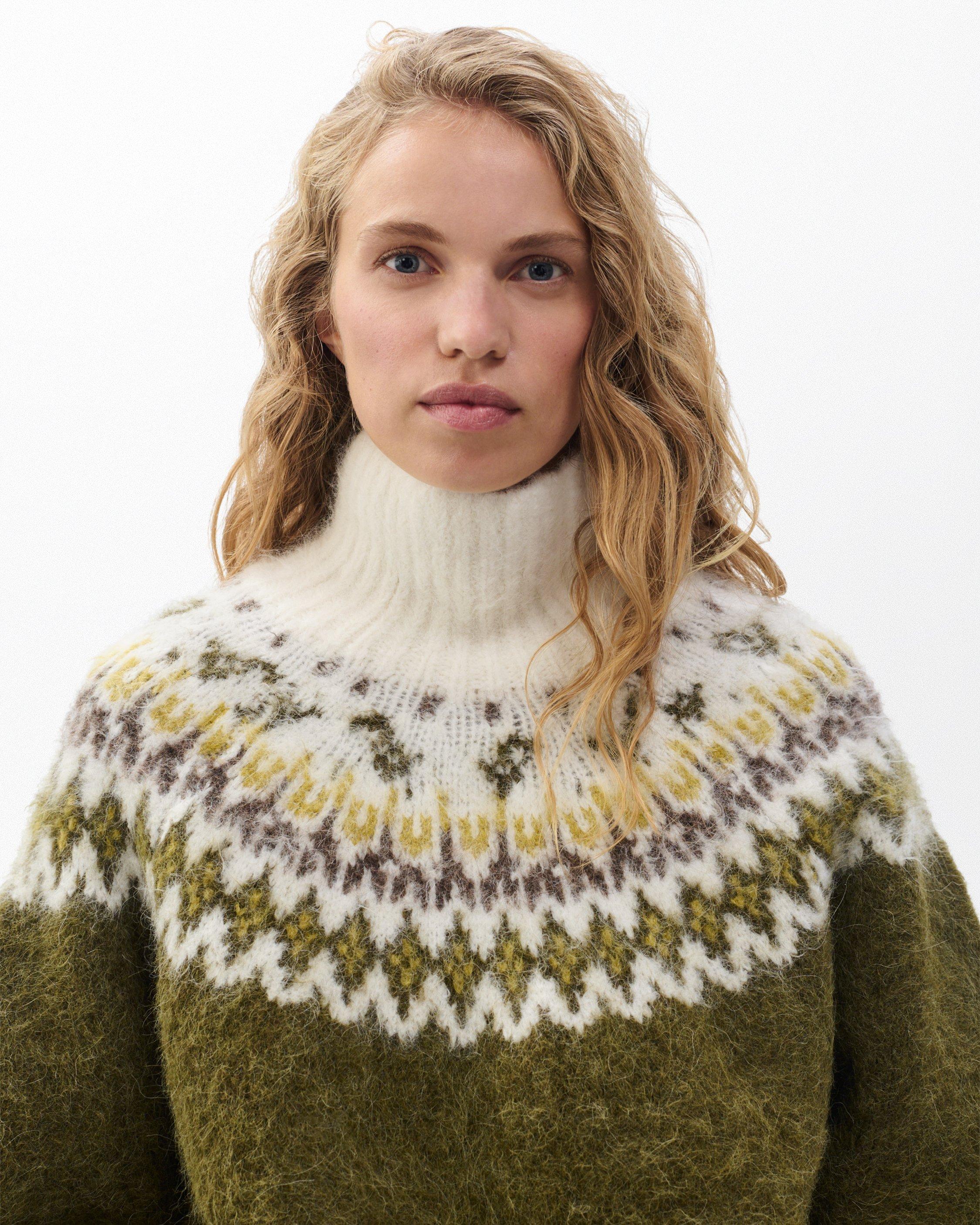 トップス RRL FAIRISLE NAVAJO HUNTING KNIT Beth Fair Isle Turtleneck Sweater - Army Multi | rag & bone