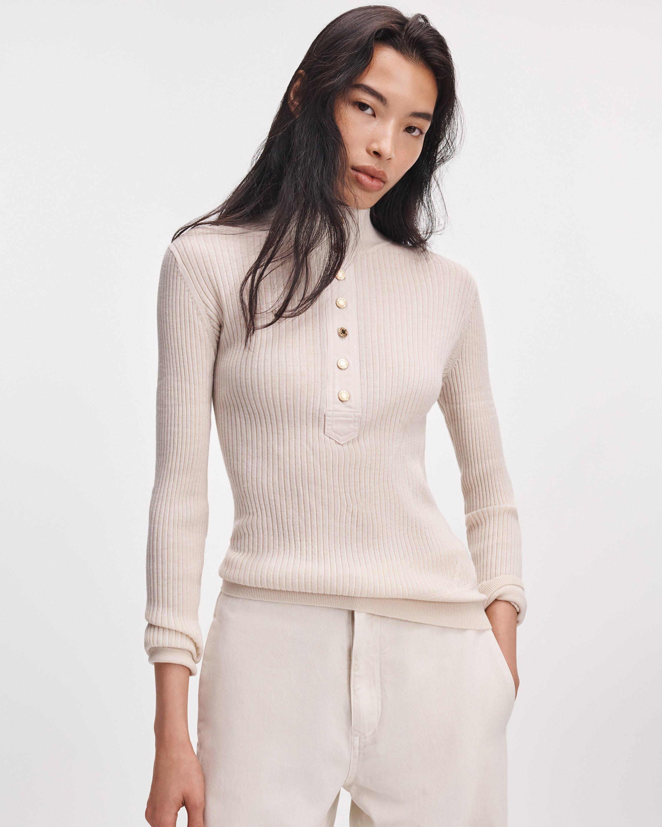Lucy Merino Wool Henley image number 1