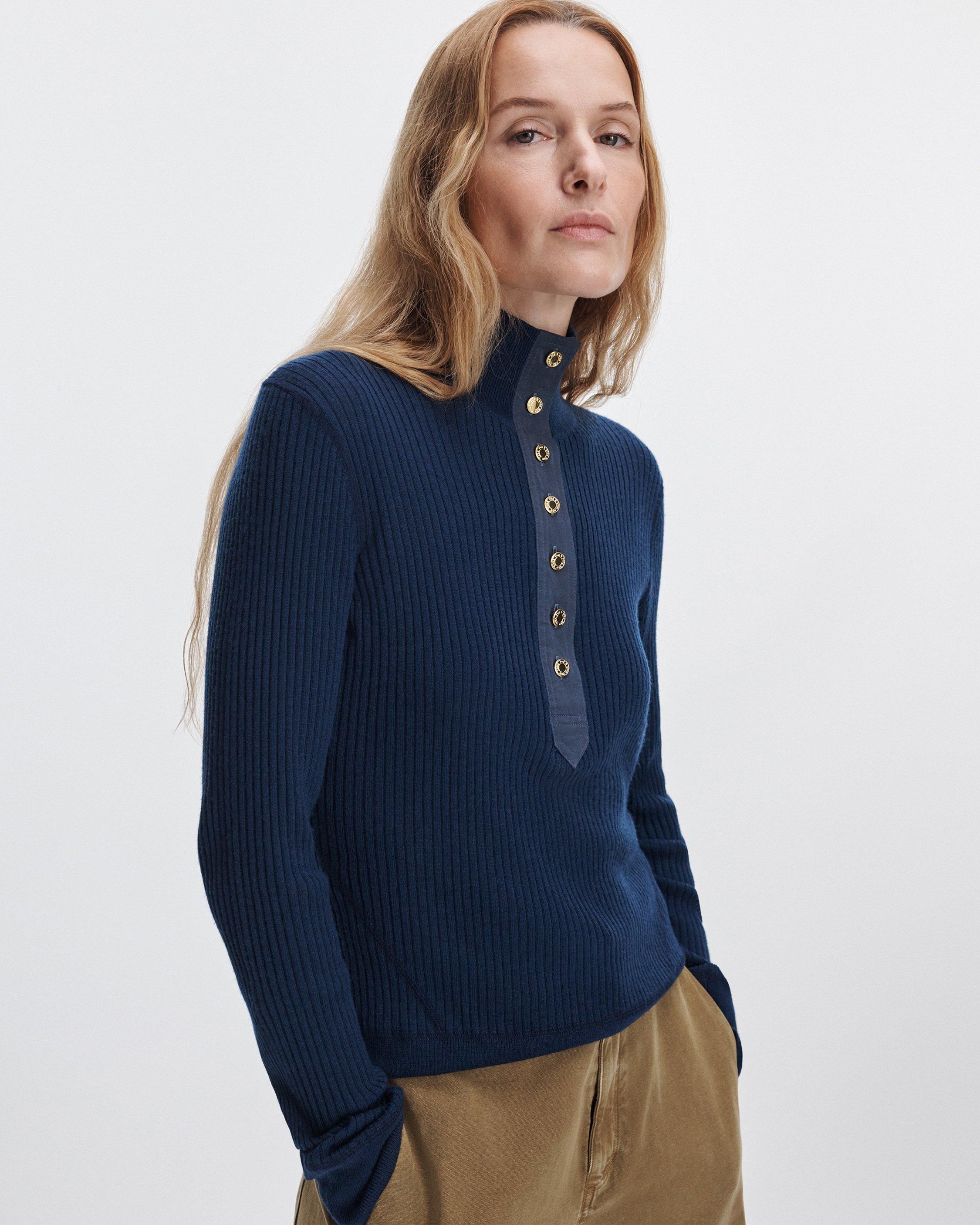 Lucy Merino Wool Henley image number 1