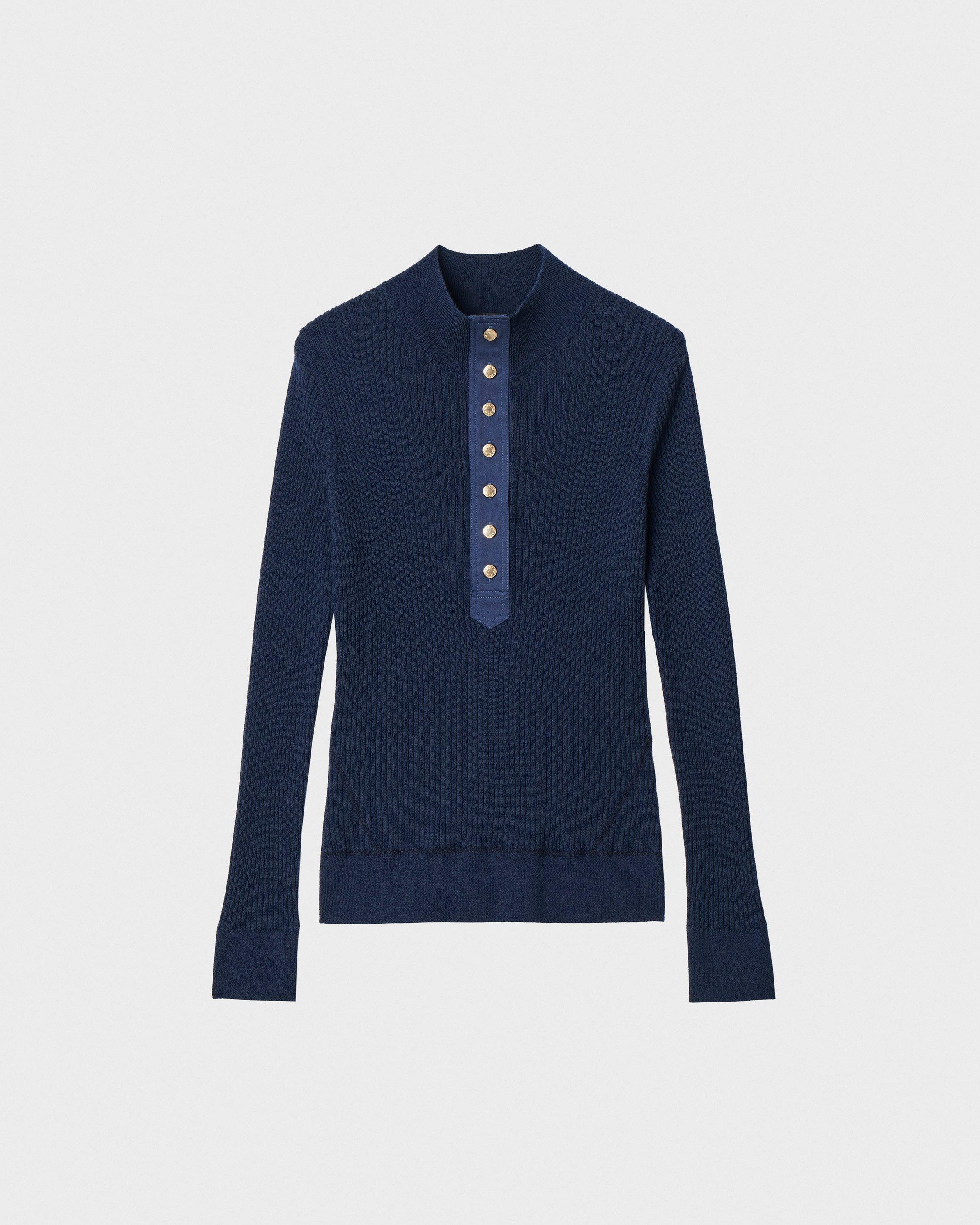 Lucy Merino Wool Henley image number 2