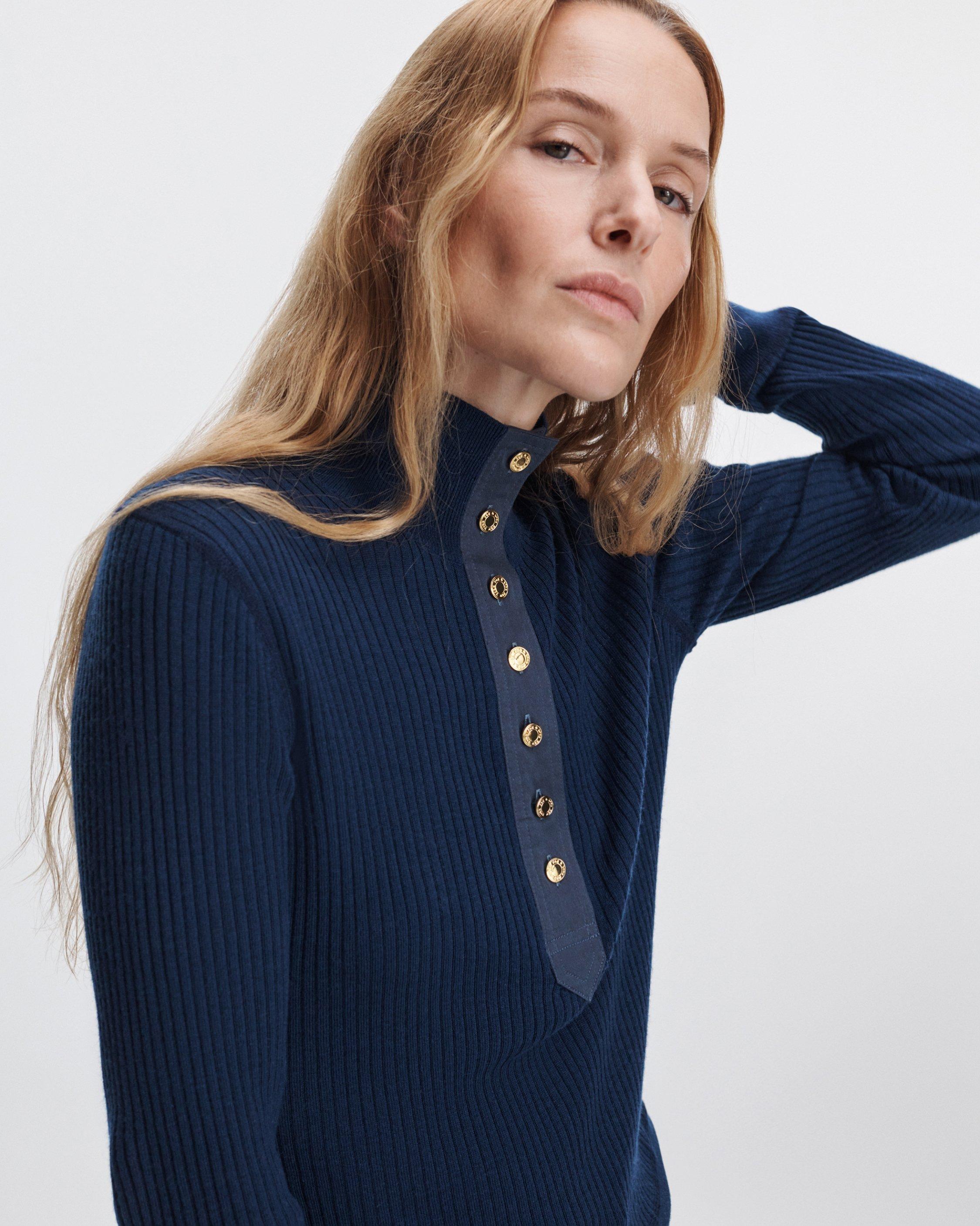 Lucy Merino Wool Henley image number 4