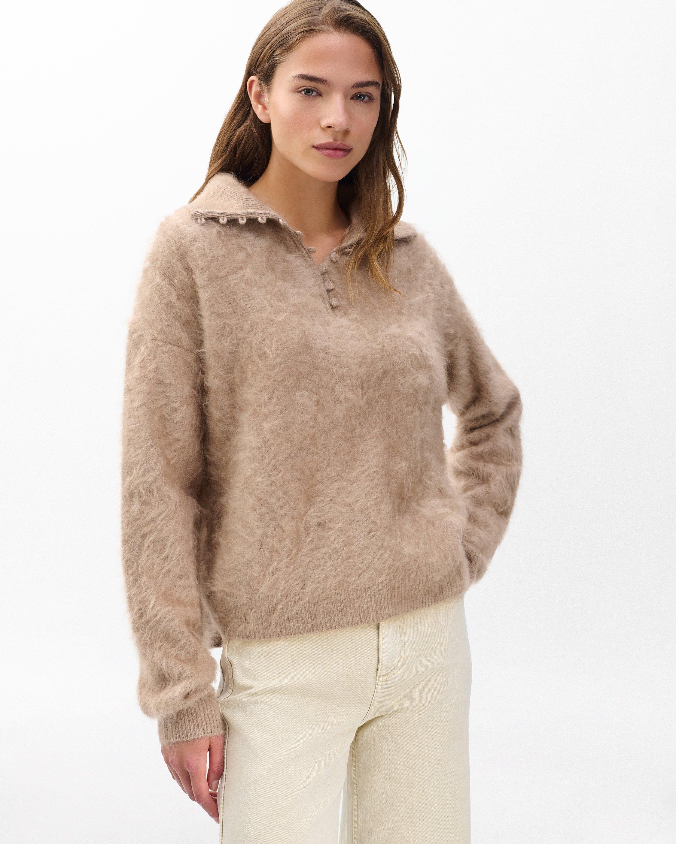 Jada Brushed Cashmere Sweater - Mink | rag & bone