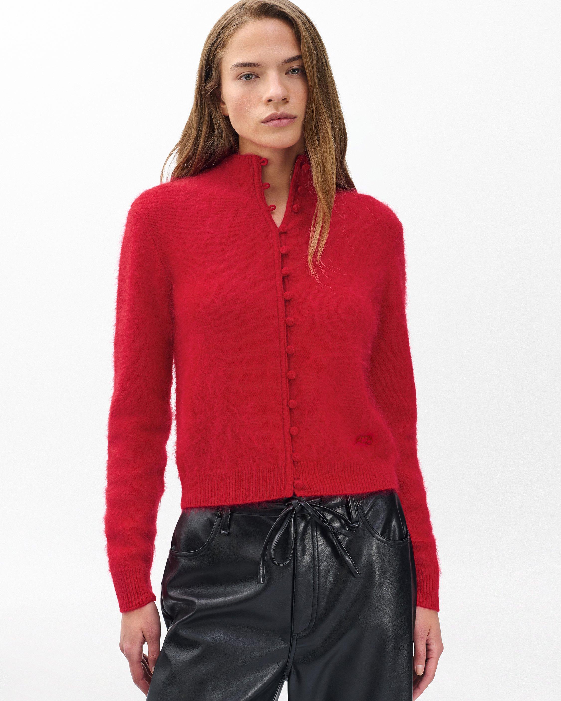 Jada Brushed Cashmere Cardigan - Red | rag & bone