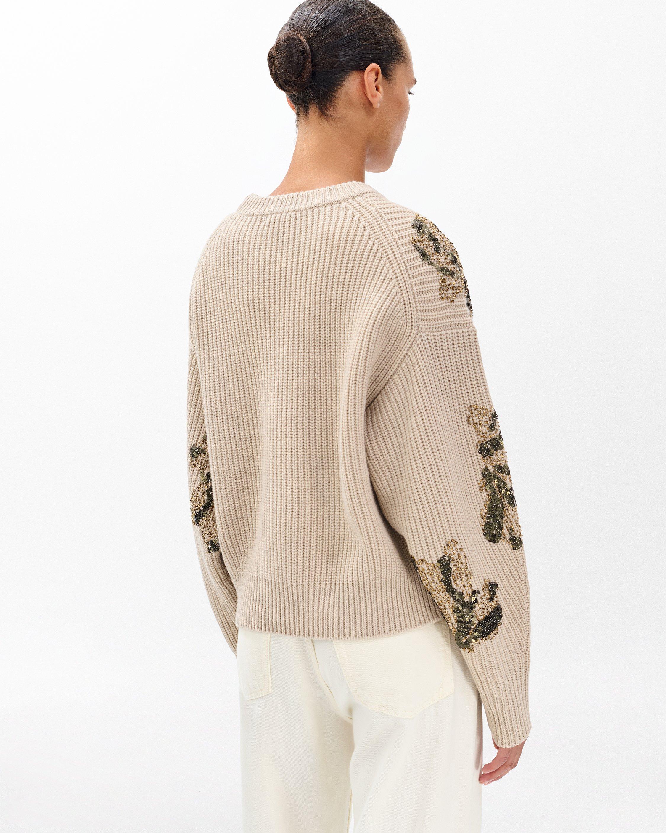 Julie Sequined Wool Sweater - Beige | rag & bone