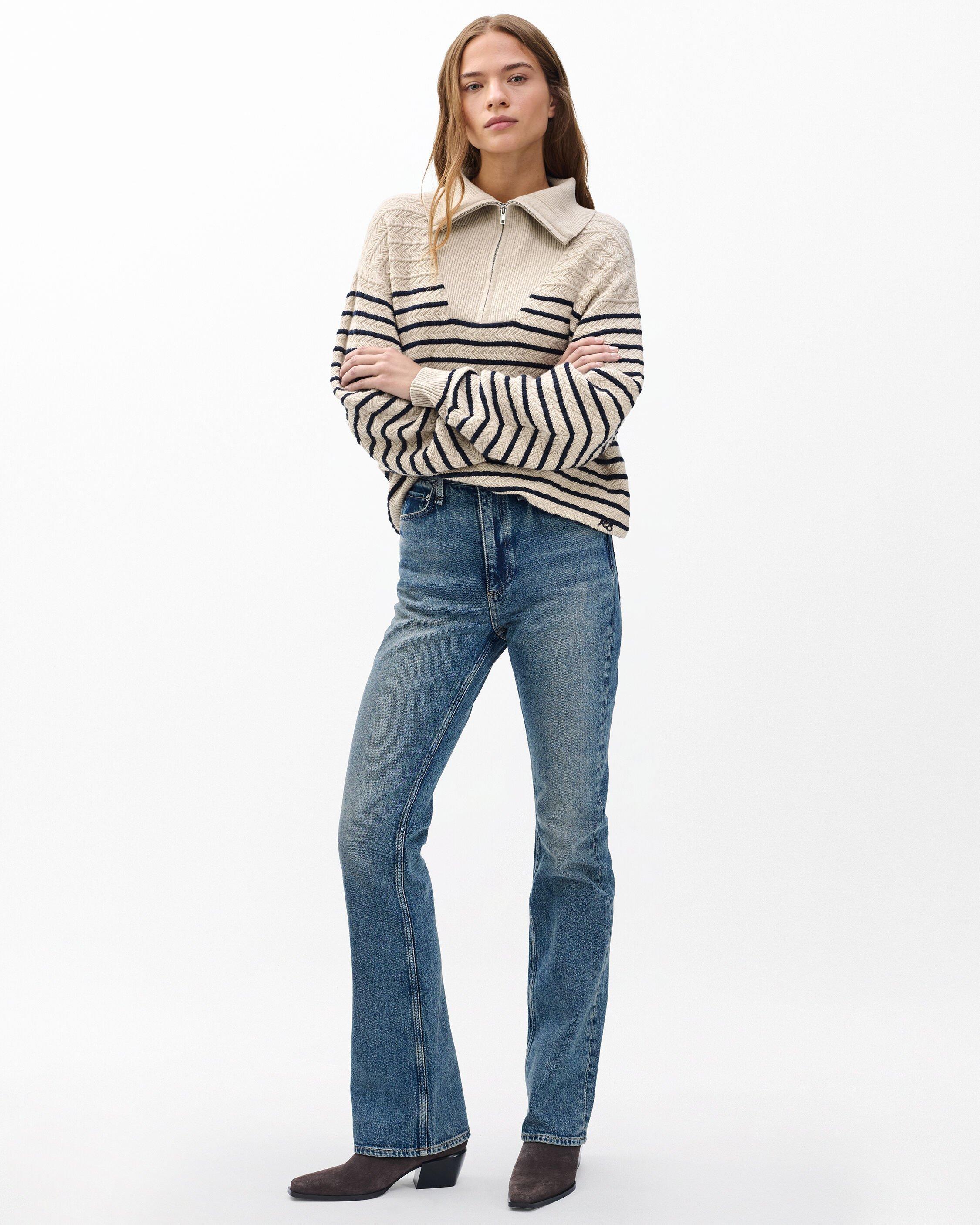 Natalia Cashmere Half-Zip Sweater - image 3