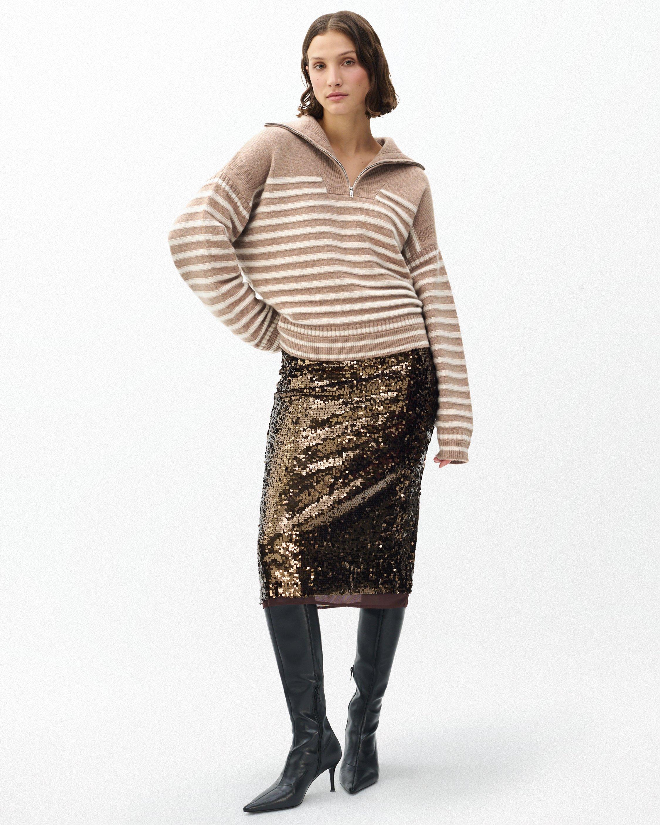 Raven Wool-Cashmere Half-Zip Sweater - image 3