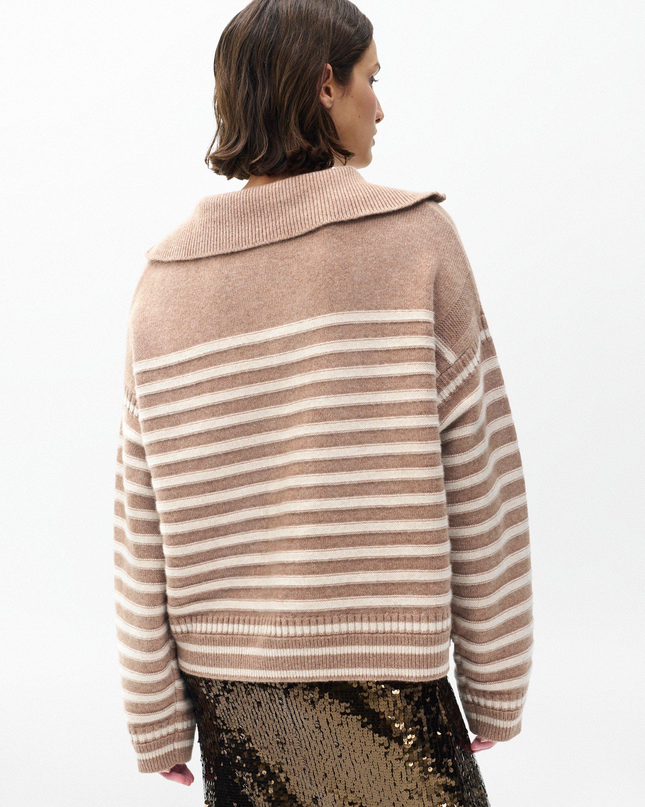 Raven Wool-Cashmere Half-Zip Sweater - Camel | rag & bone