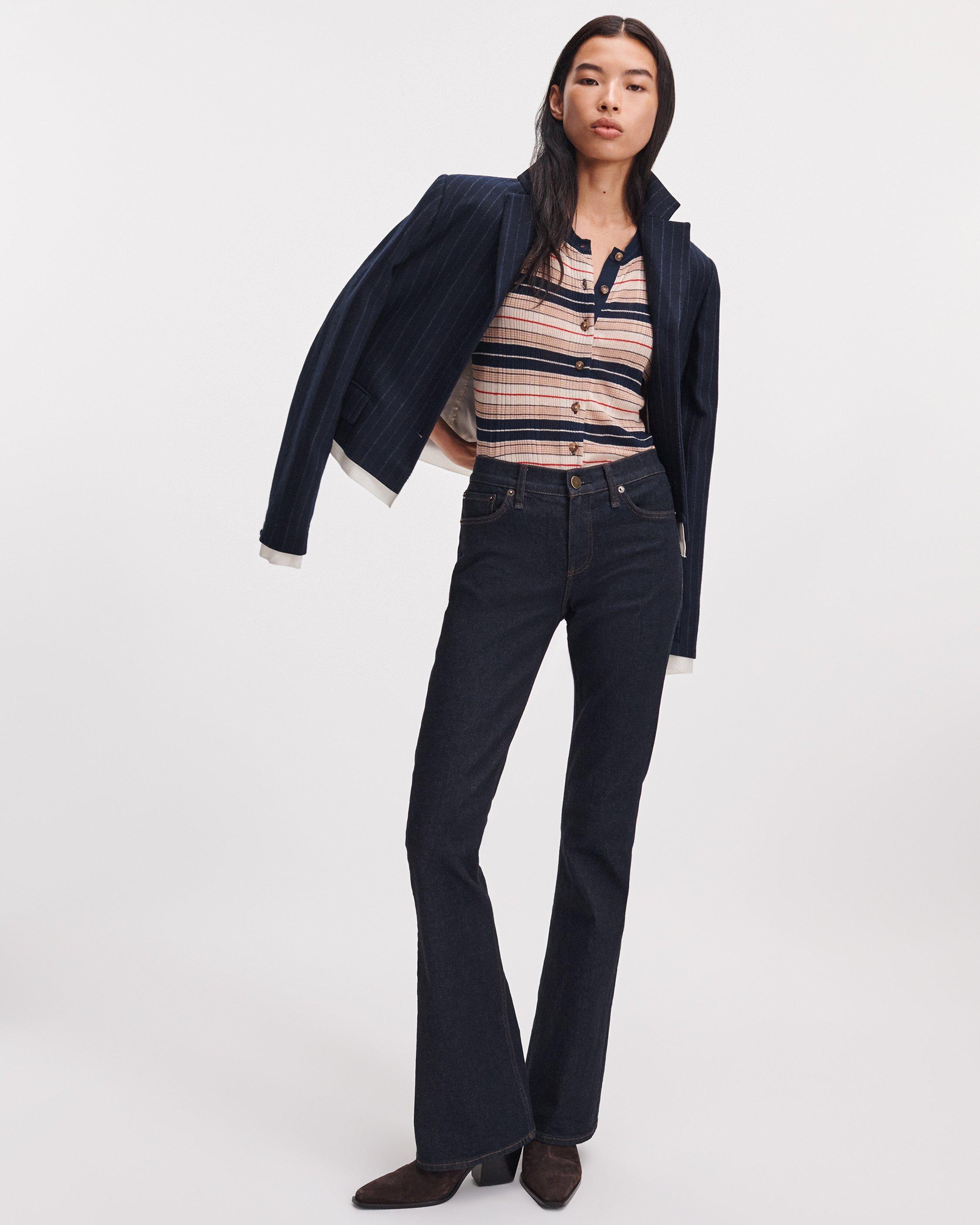 Teresa Striped Short-Sleeve Cardigan image number 3