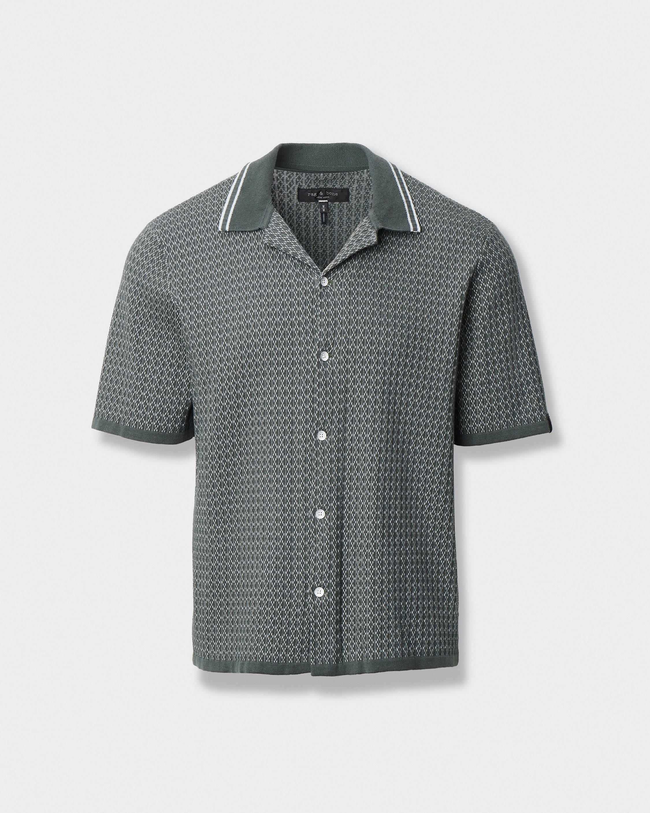 Harvey Cross-Stitch Camp Shirt image number 1