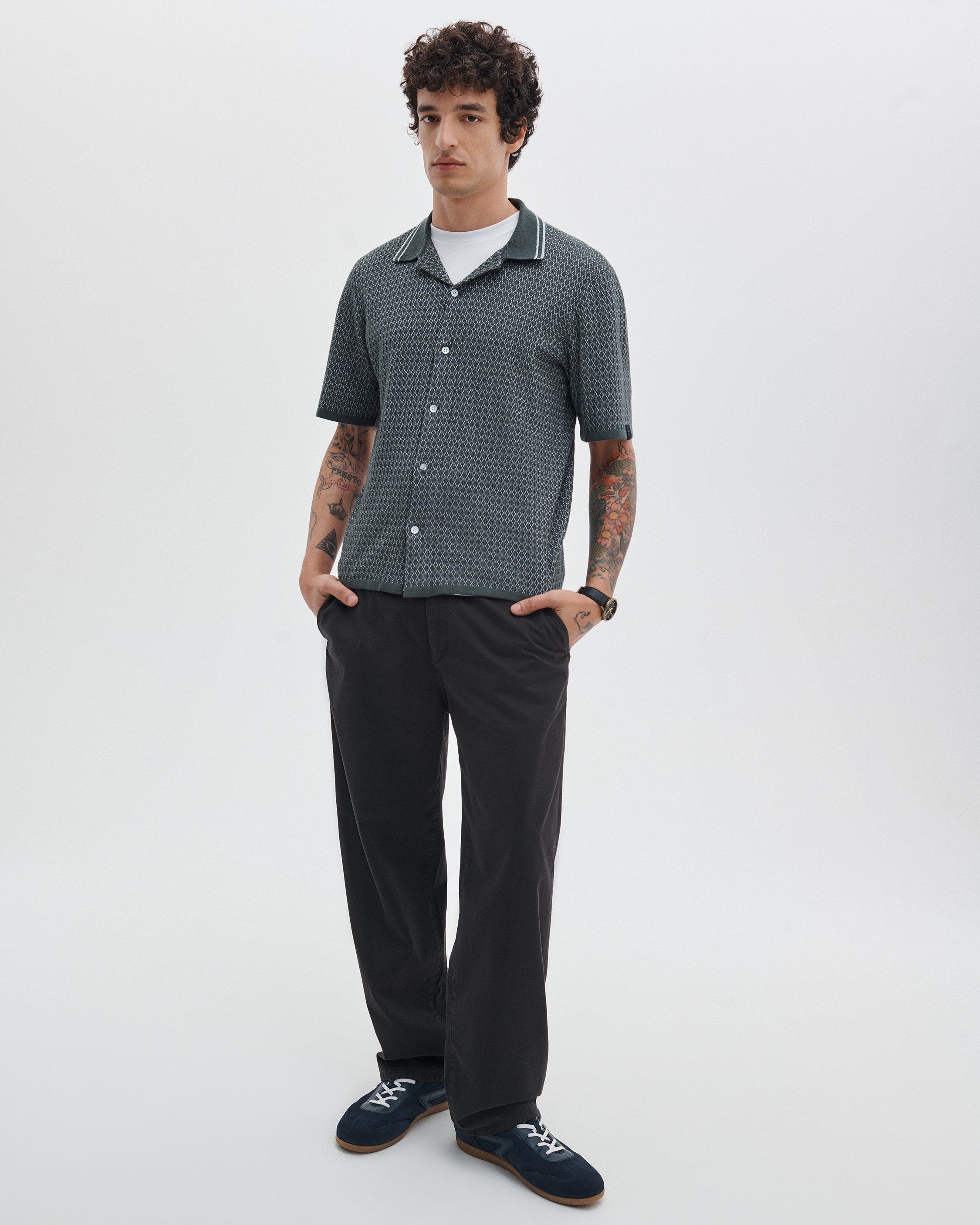 Harvey Cross-Stitch Camp Shirt image number 3