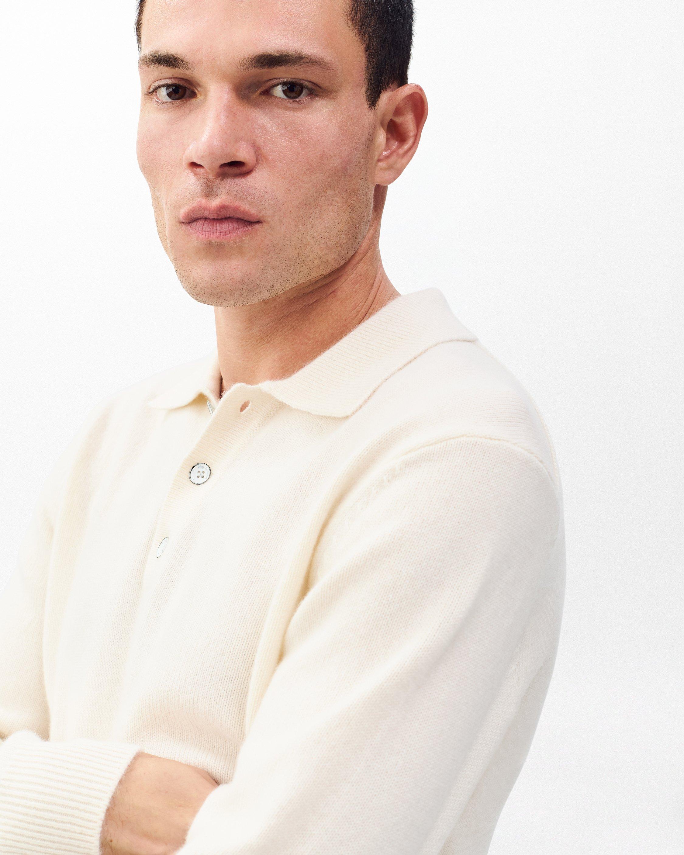 Declan Cashmere Polo Sweater image number 4