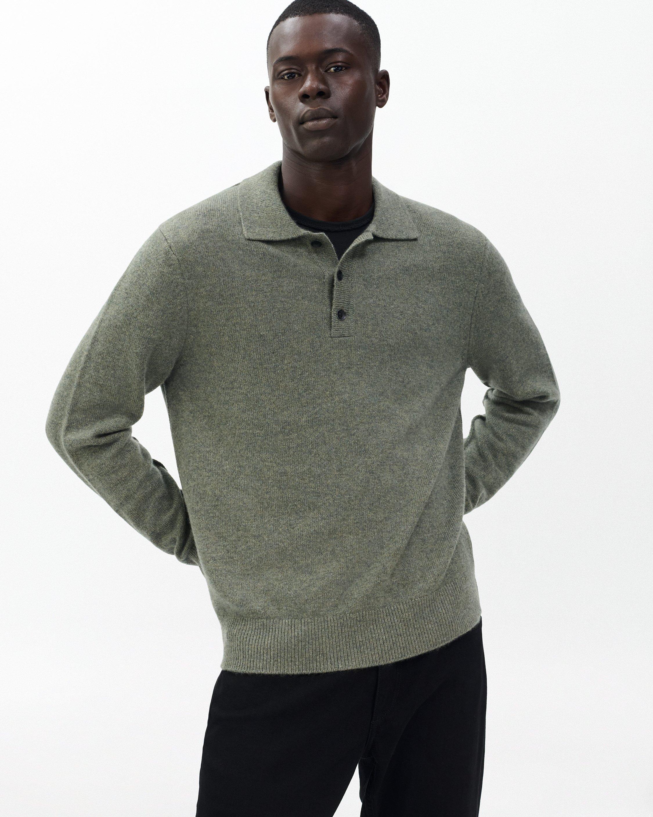 Declan Cashmere Polo Sweater image number 1