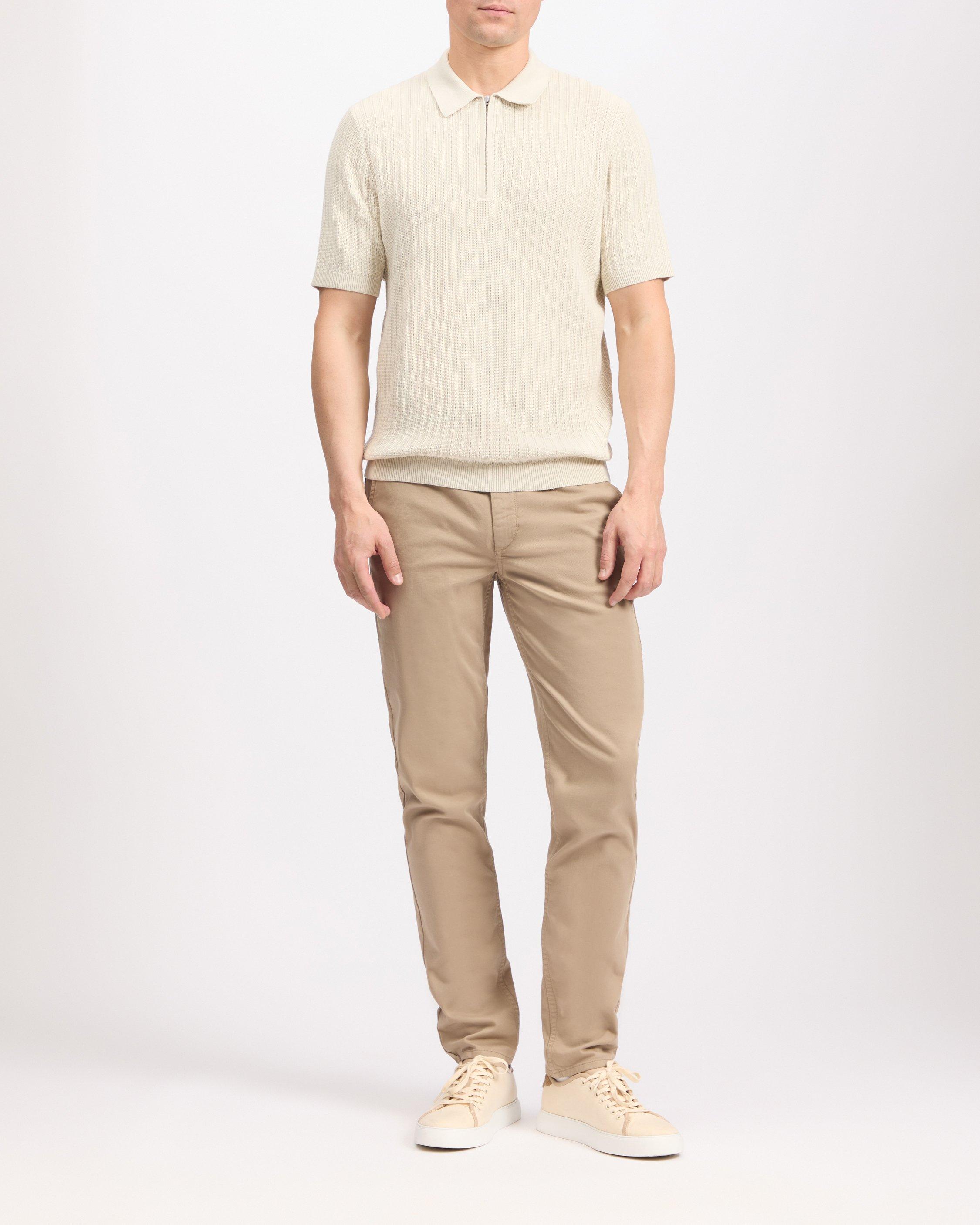 Lewis Zip Knit Polo image number 1