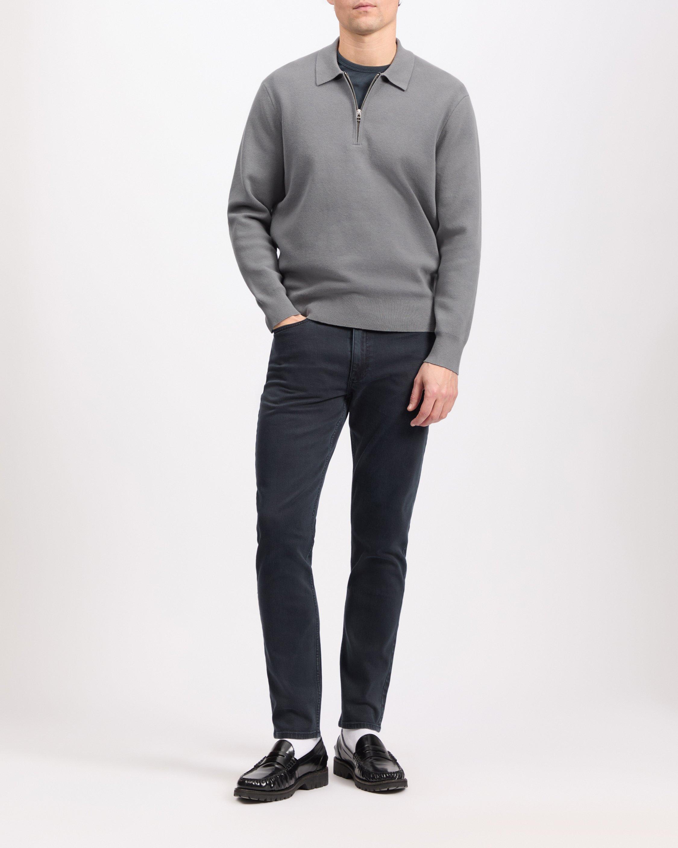 Lewis Zip Knit Polo image number 1