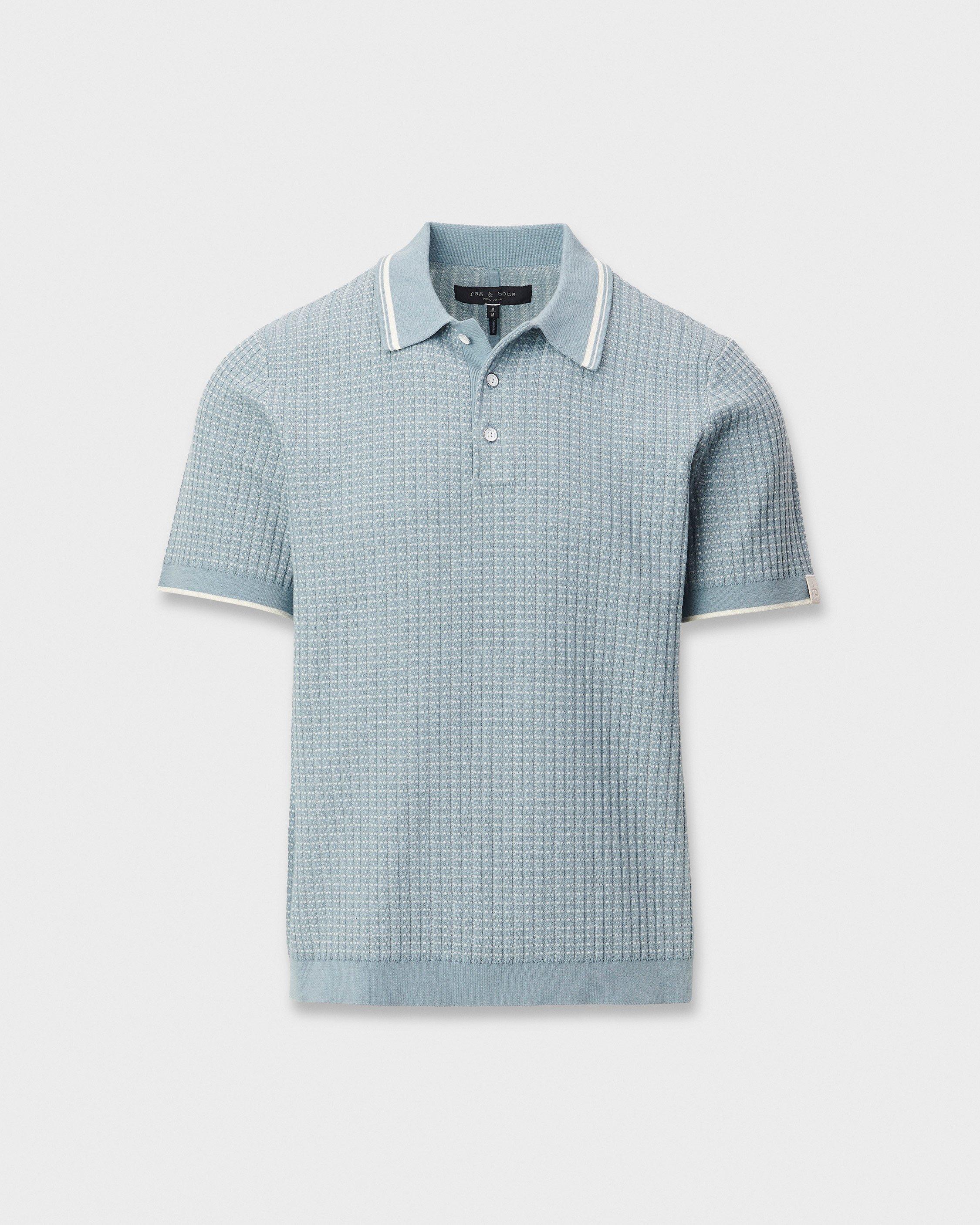 Harvey Rib-Knit Polo Shirt image number 2