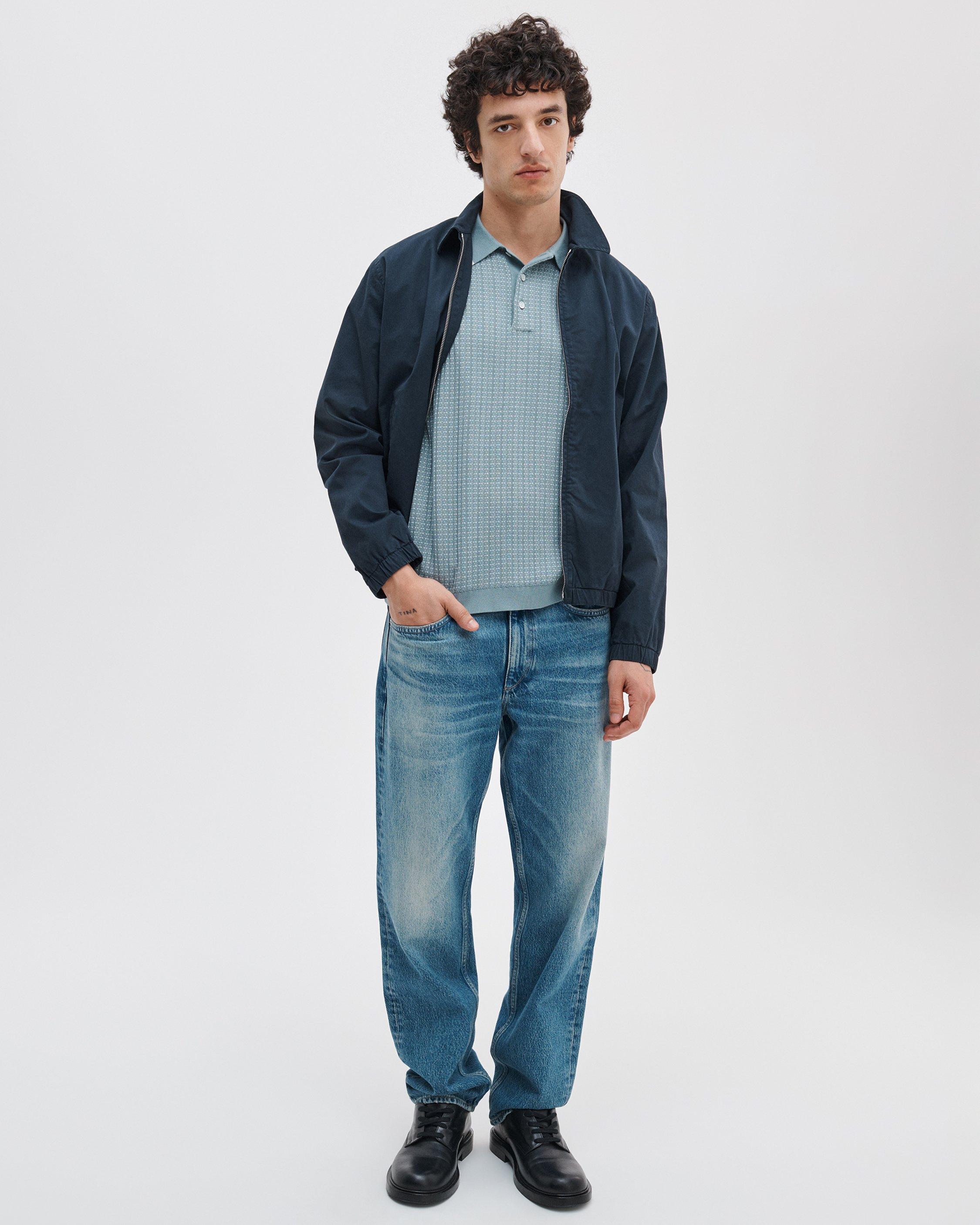 Harvey Rib-Knit Polo Shirt image number 3