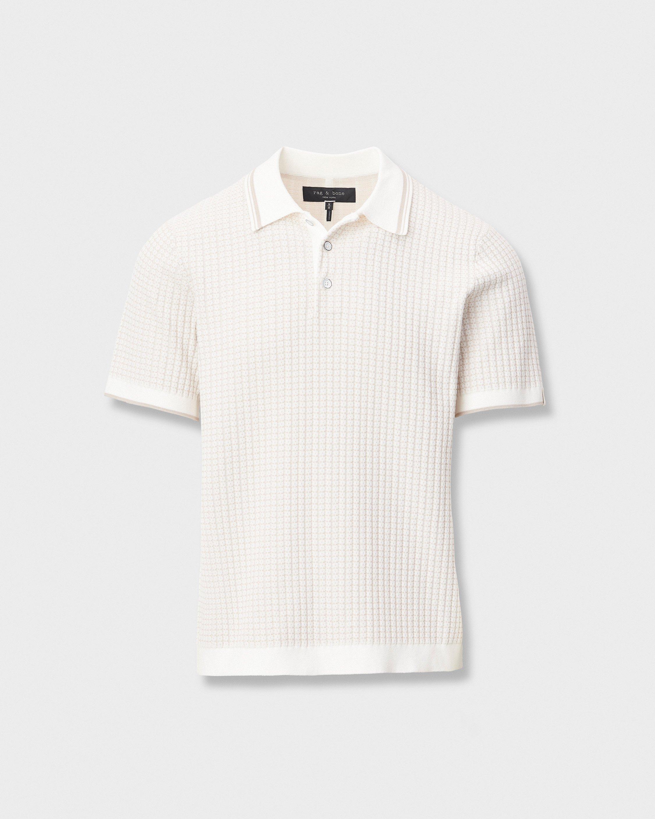 Harvey Rib-Knit Polo Shirt image number 2