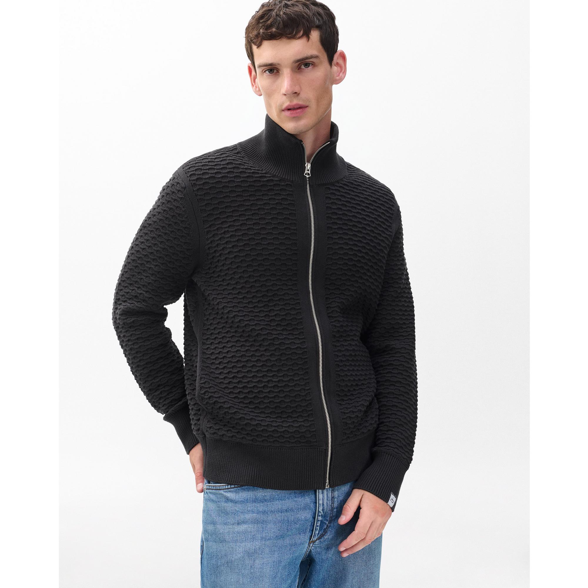 Andrew Cotton Full-Zip Sweater