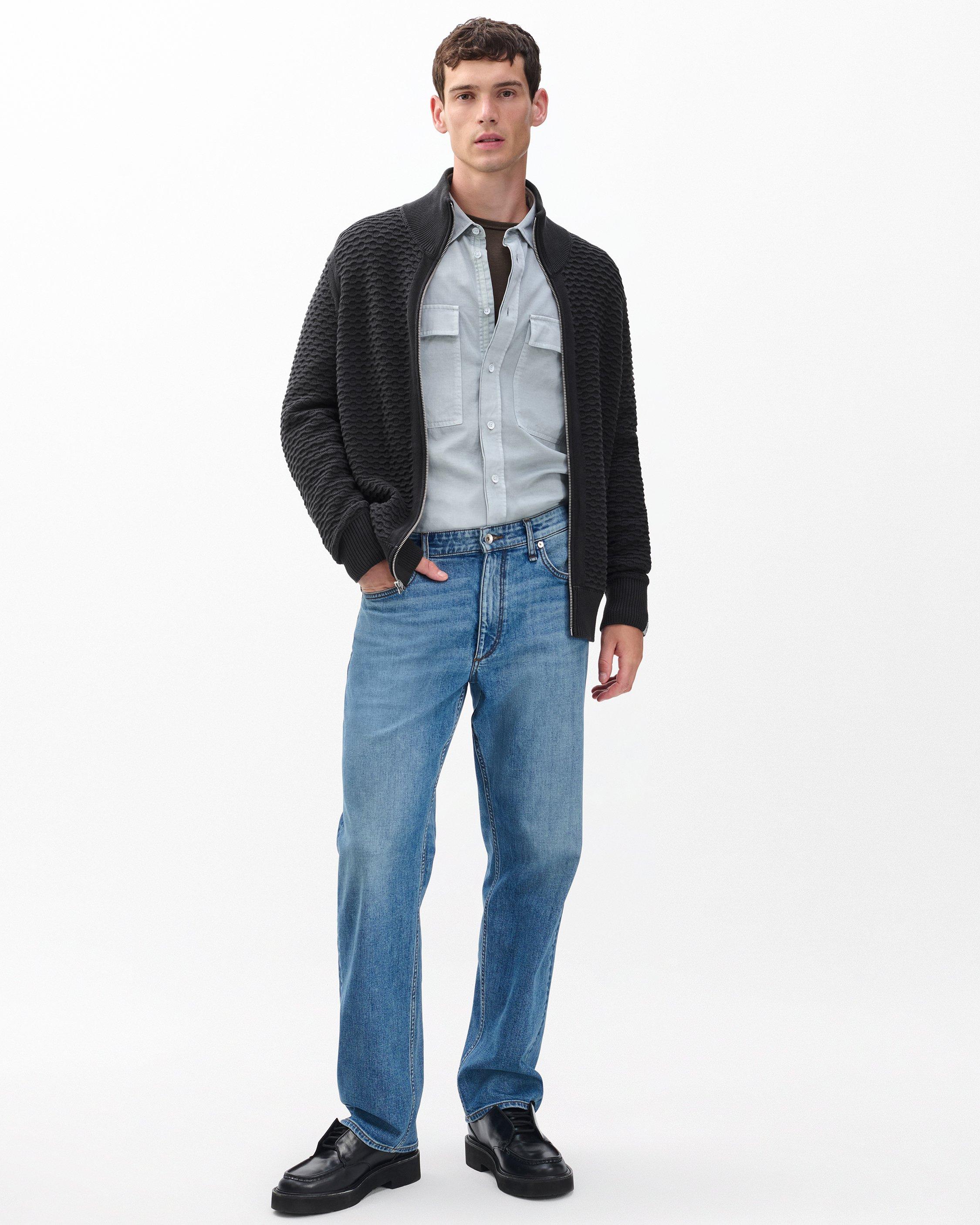 Andrew Cotton Full-Zip Sweater image number 3