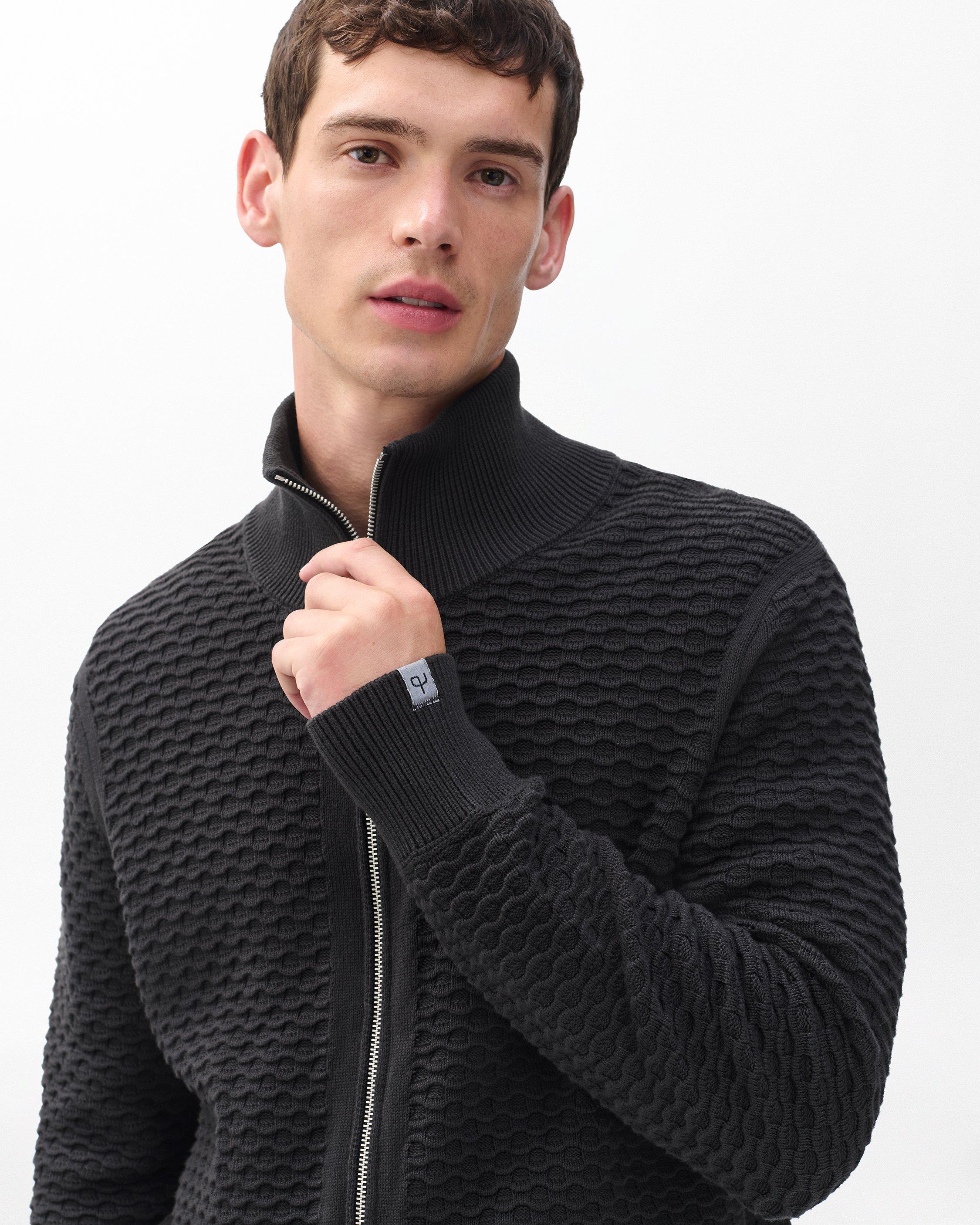 Andrew Cotton Full-Zip Sweater image number 4