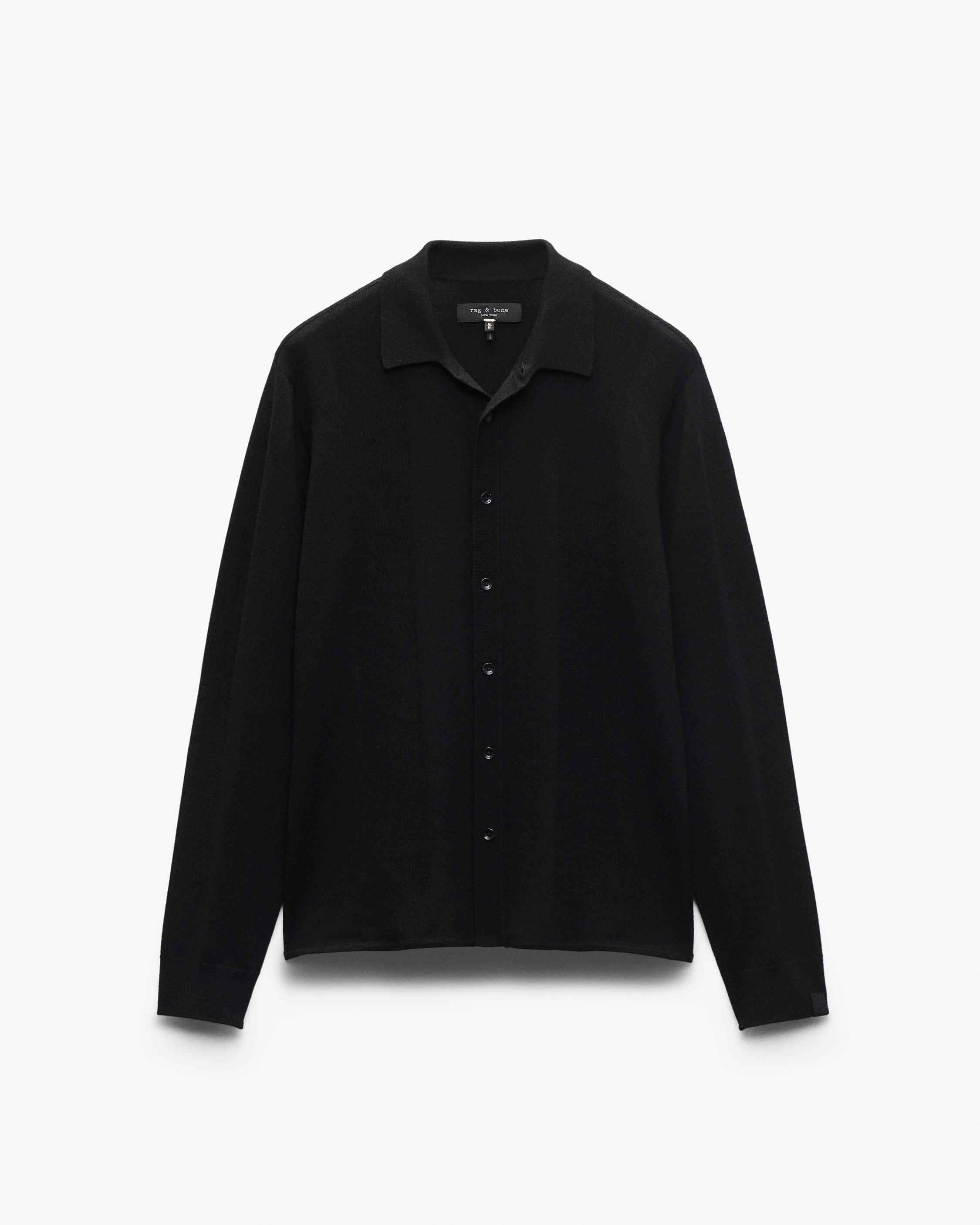 Crawford Wool-Cashmere Knit Shirt image number 2