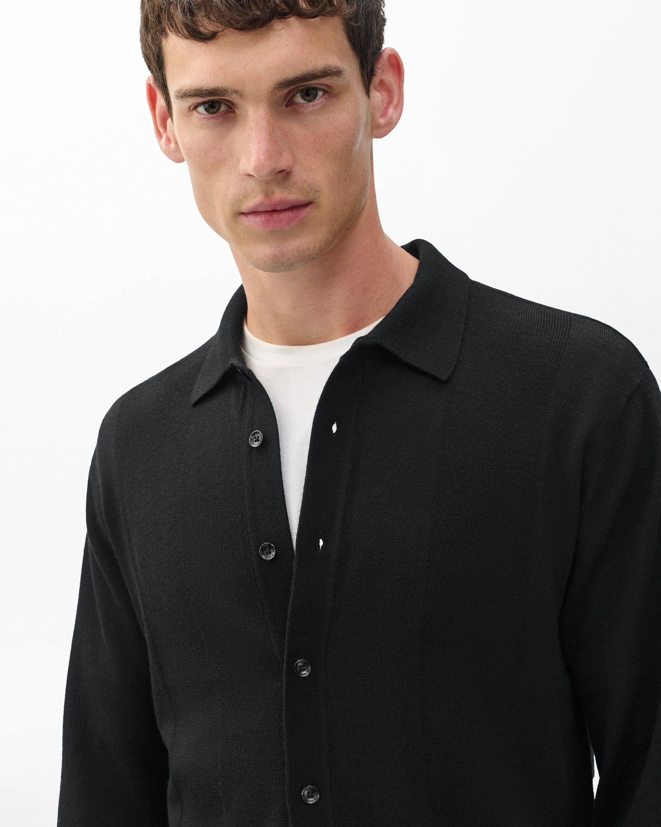 Crawford Wool-Cashmere Knit Shirt image number 5