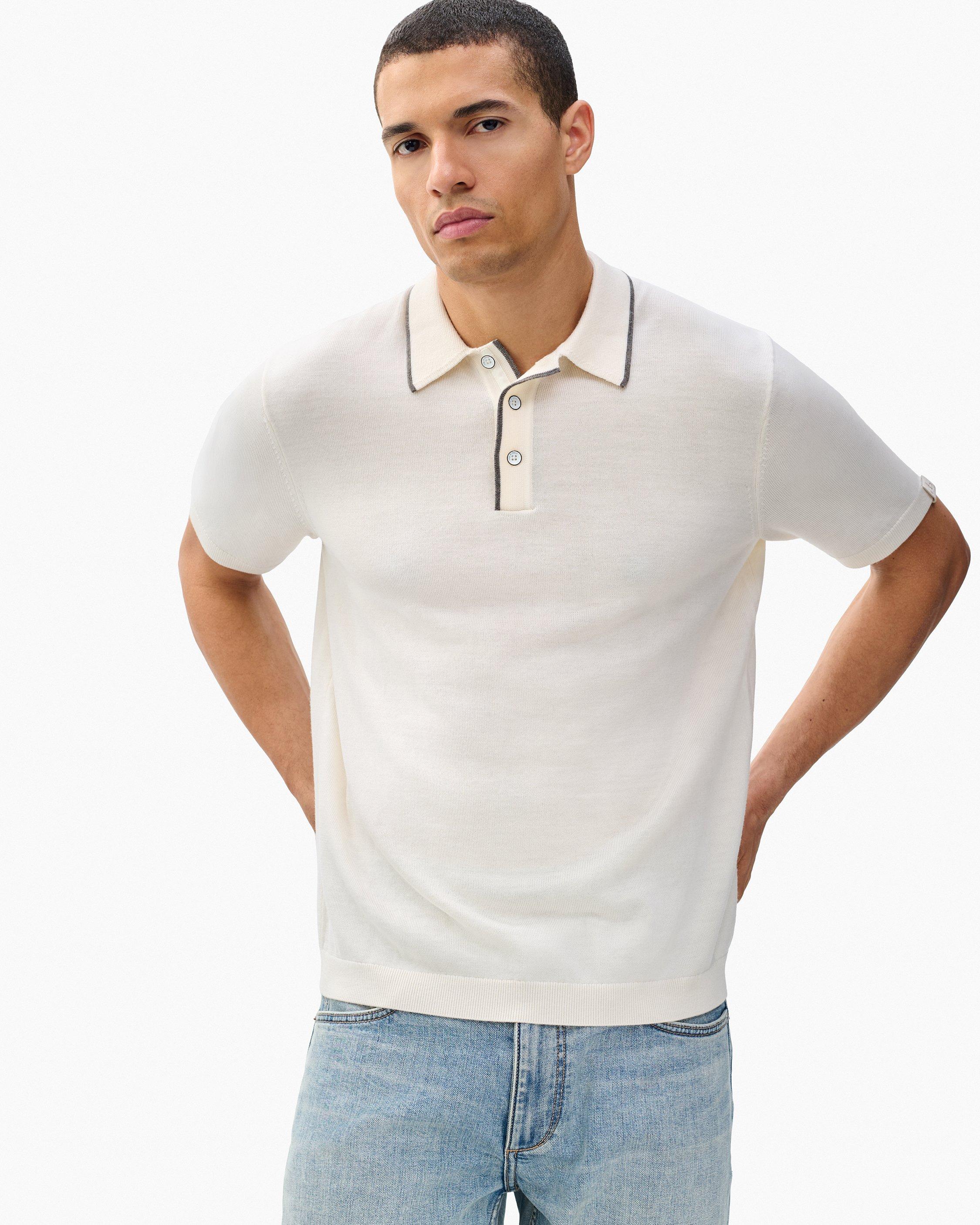 Crawford Wool-Cashmere Knit Polo image number 2
