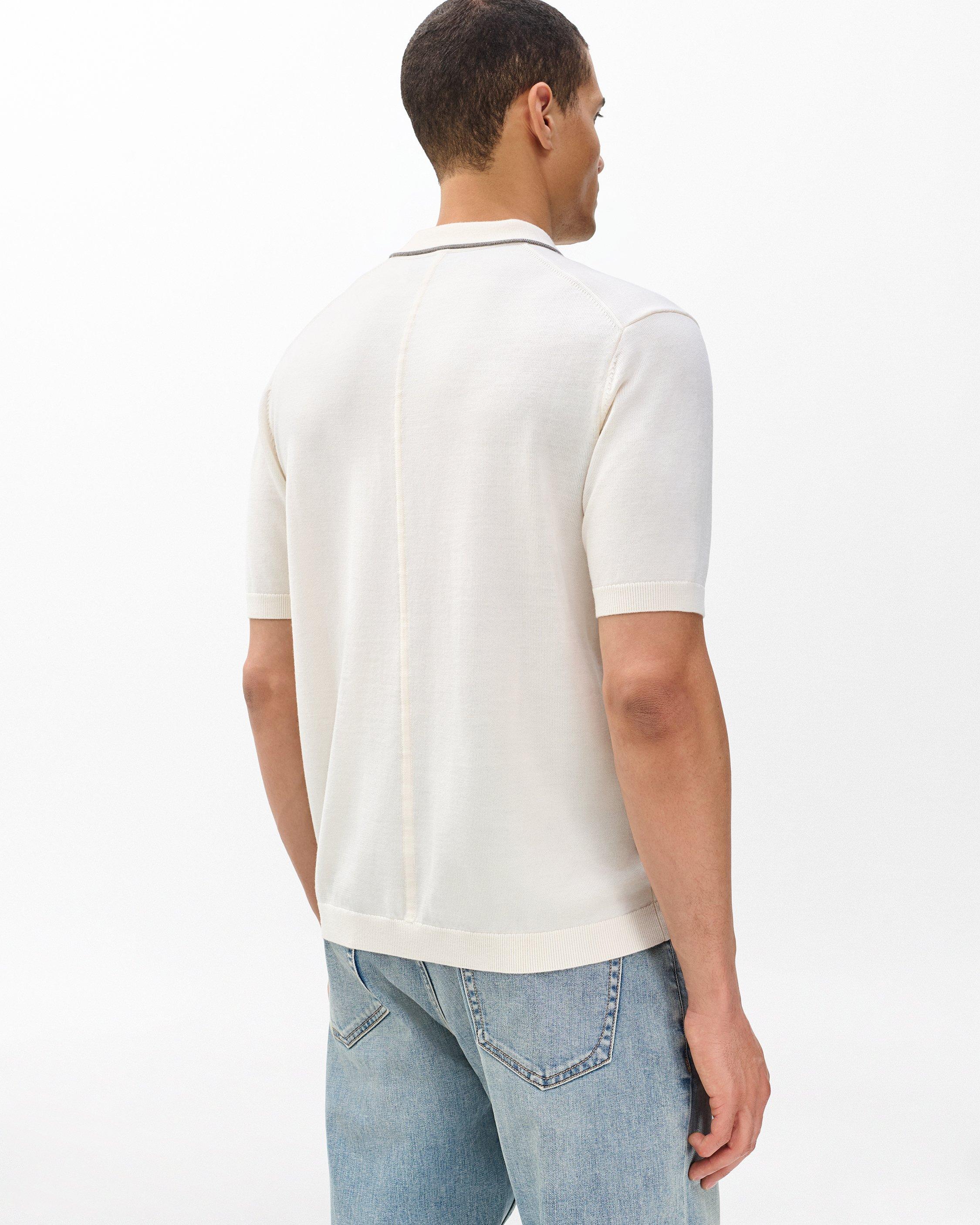 Crawford Wool-Cashmere Knit Polo image number 6