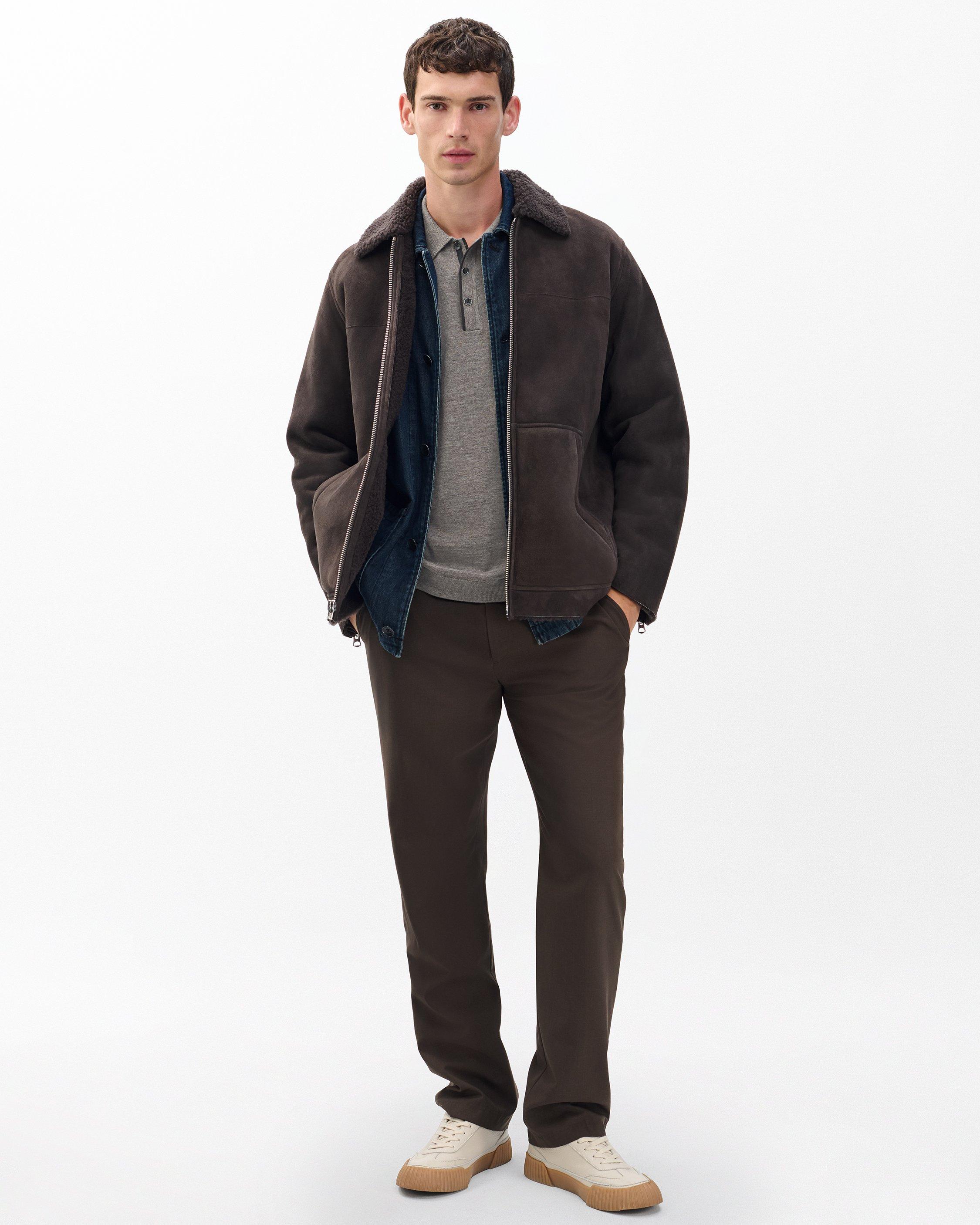 Crawford Wool-Cashmere Knit Polo image number 3