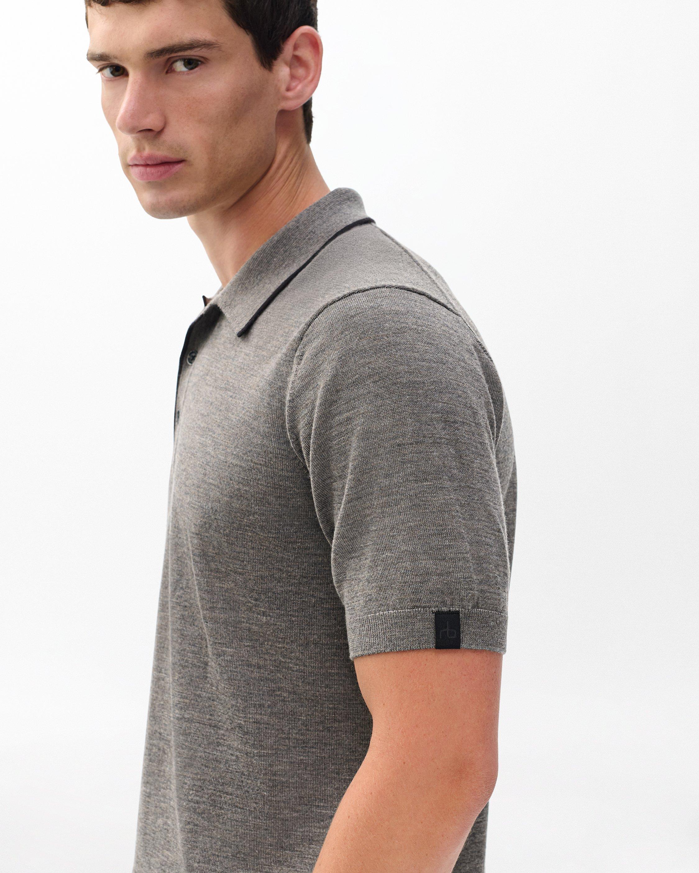 Crawford Wool-Cashmere Knit Polo image number 5