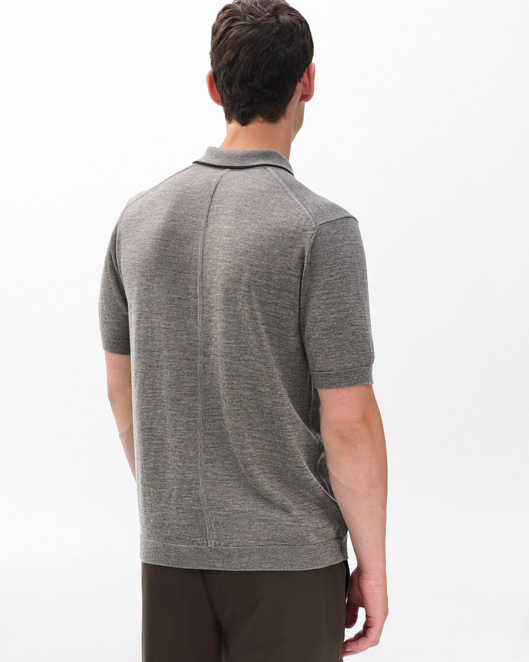 Crawford Wool-Cashmere Knit Polo image number 6