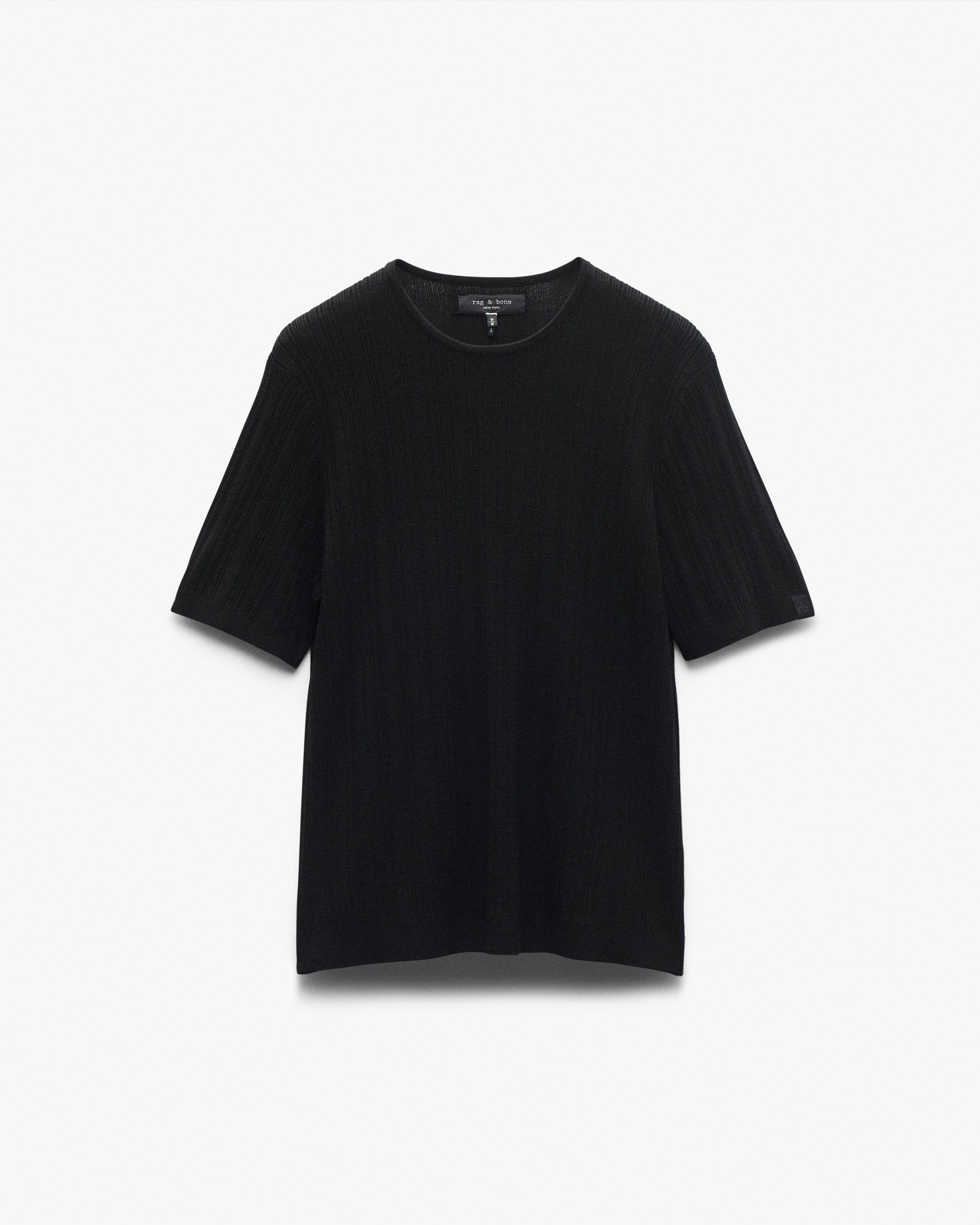 rag & bone JEAN ブラック Vネック Tシャツ rag & bone Women's The Vee Tee, Bright White, XXS at Amazon