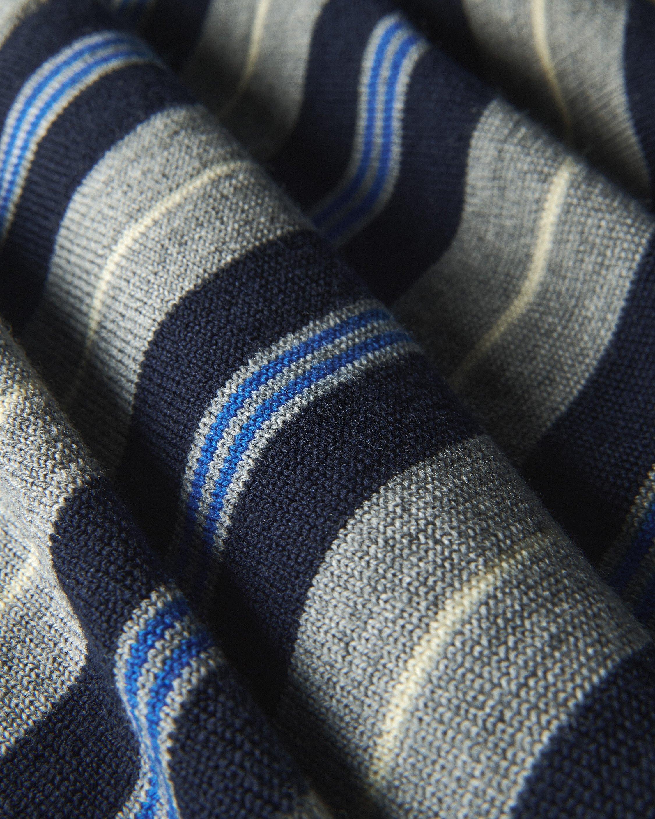 Striped Merino Wool Rugby Polo image number 6