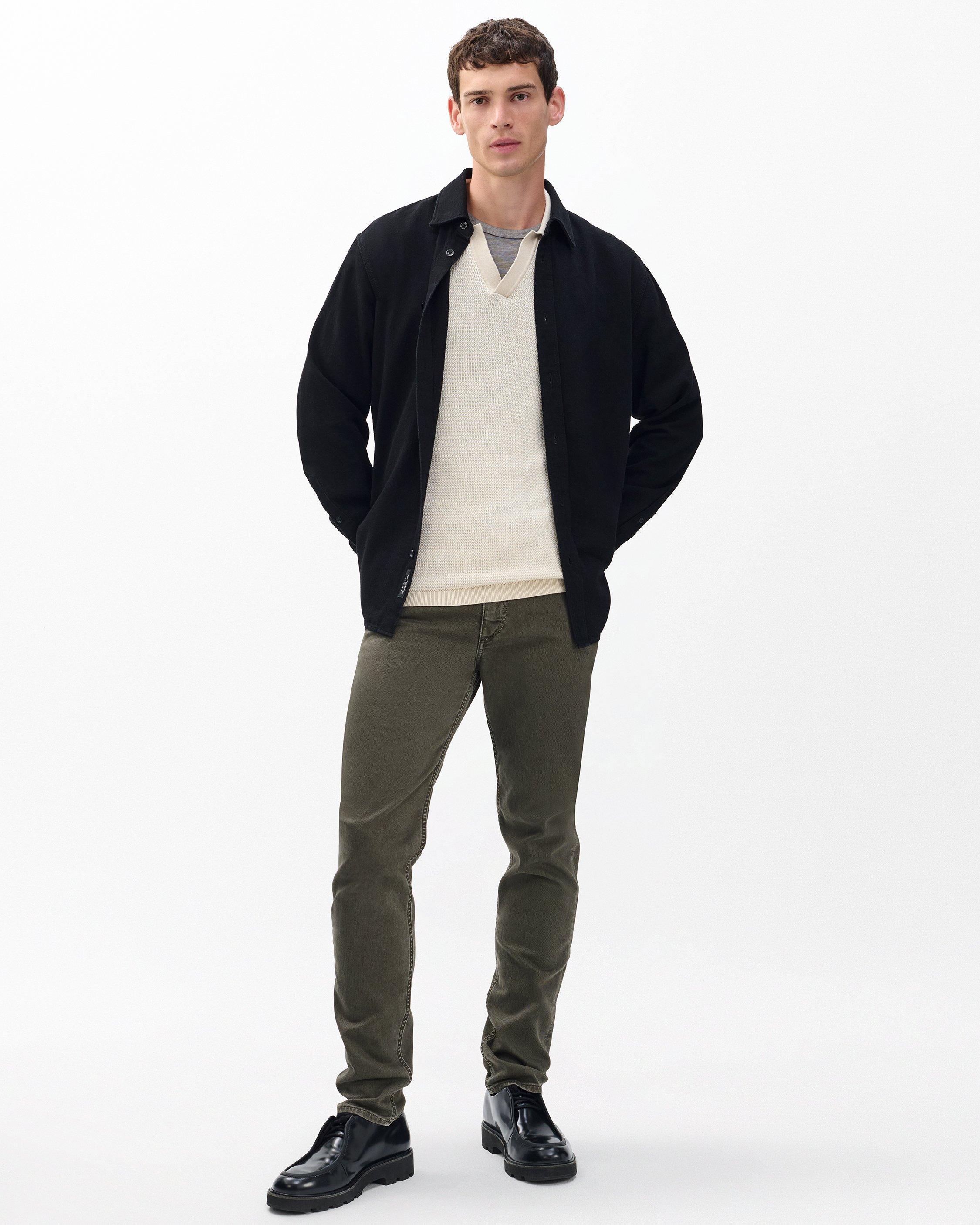 Harvey Knit Johnny Collar Polo image number 3