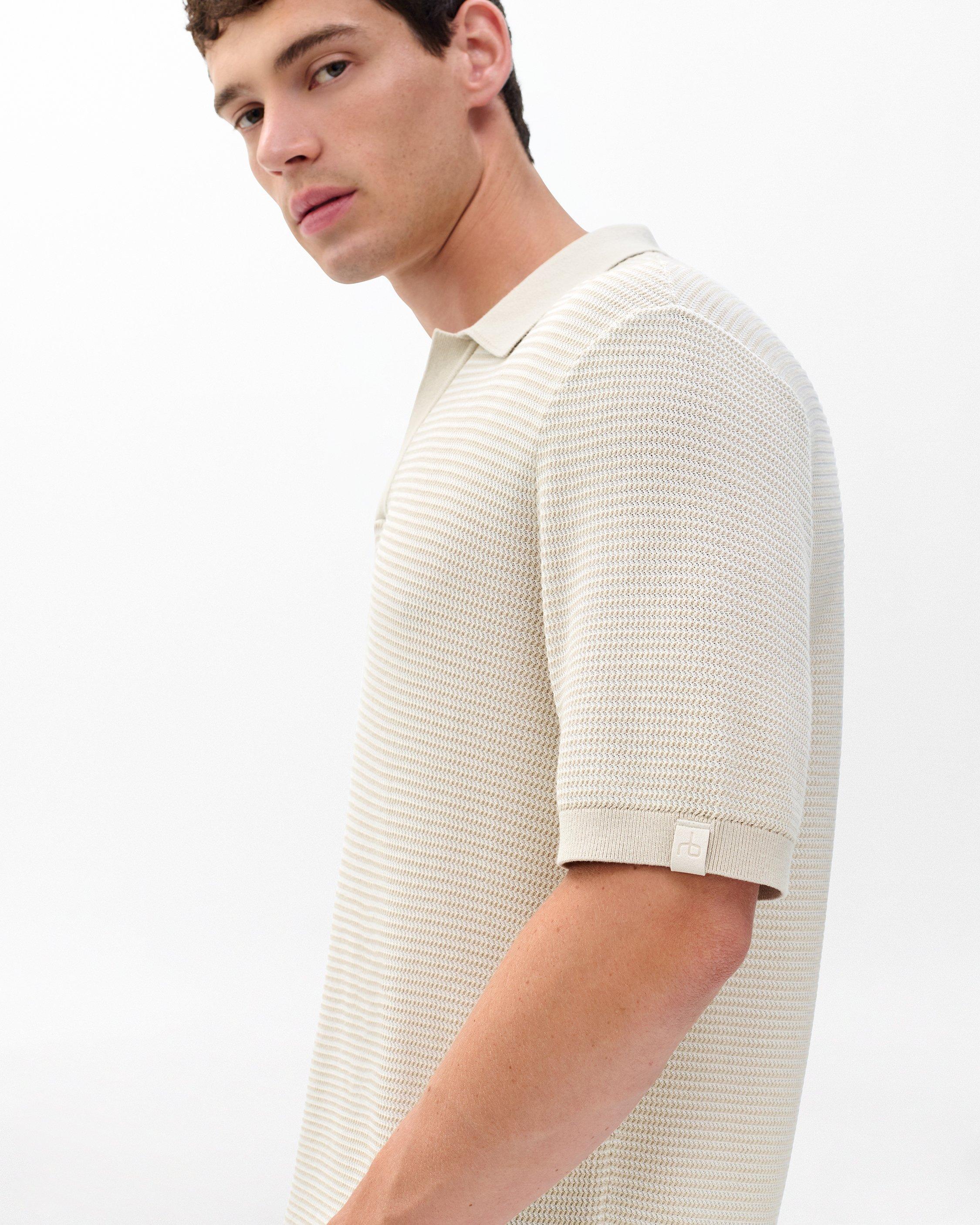Harvey Knit Johnny Collar Polo image number 5