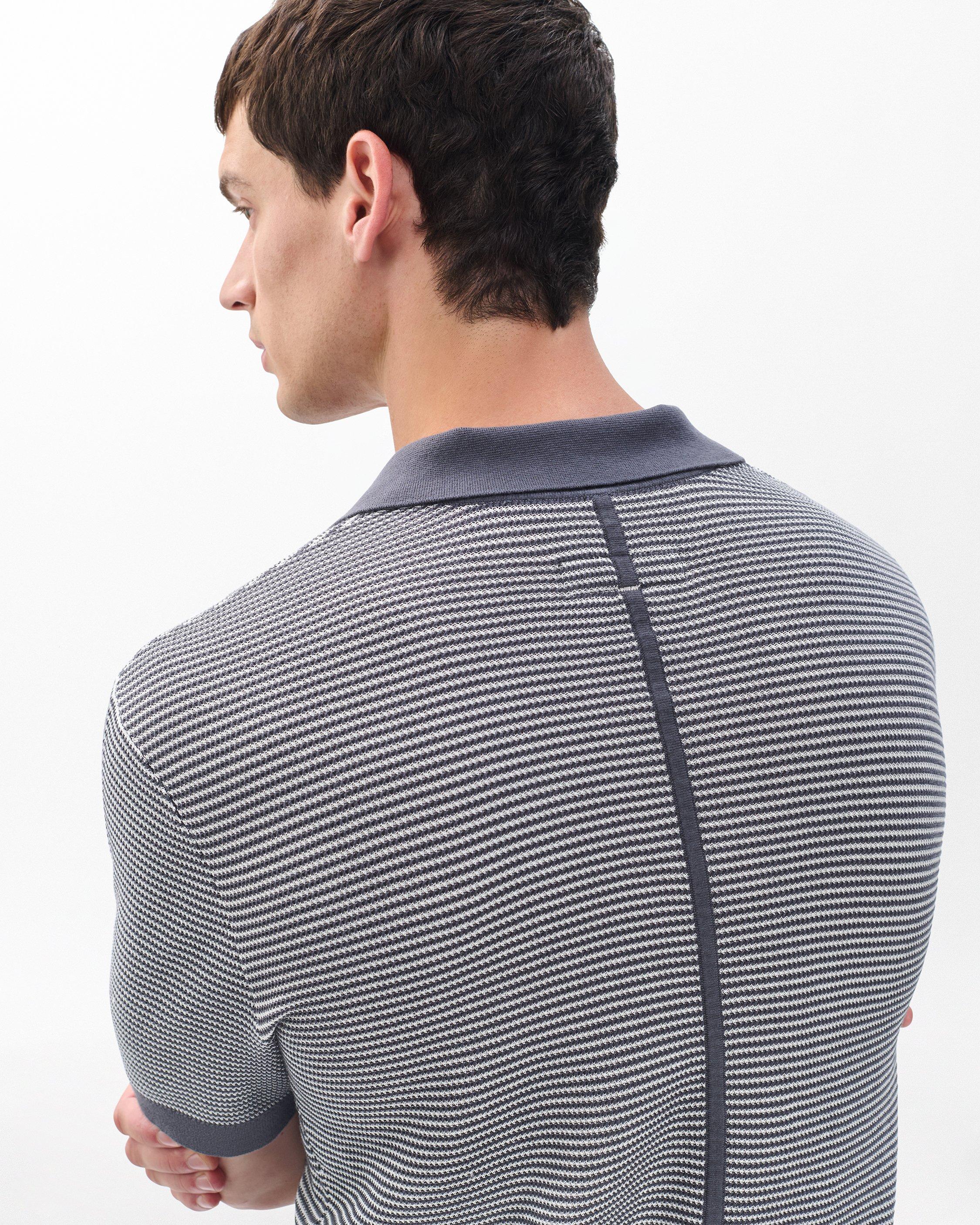 Harvey Knit Johnny Collar Polo image number 5