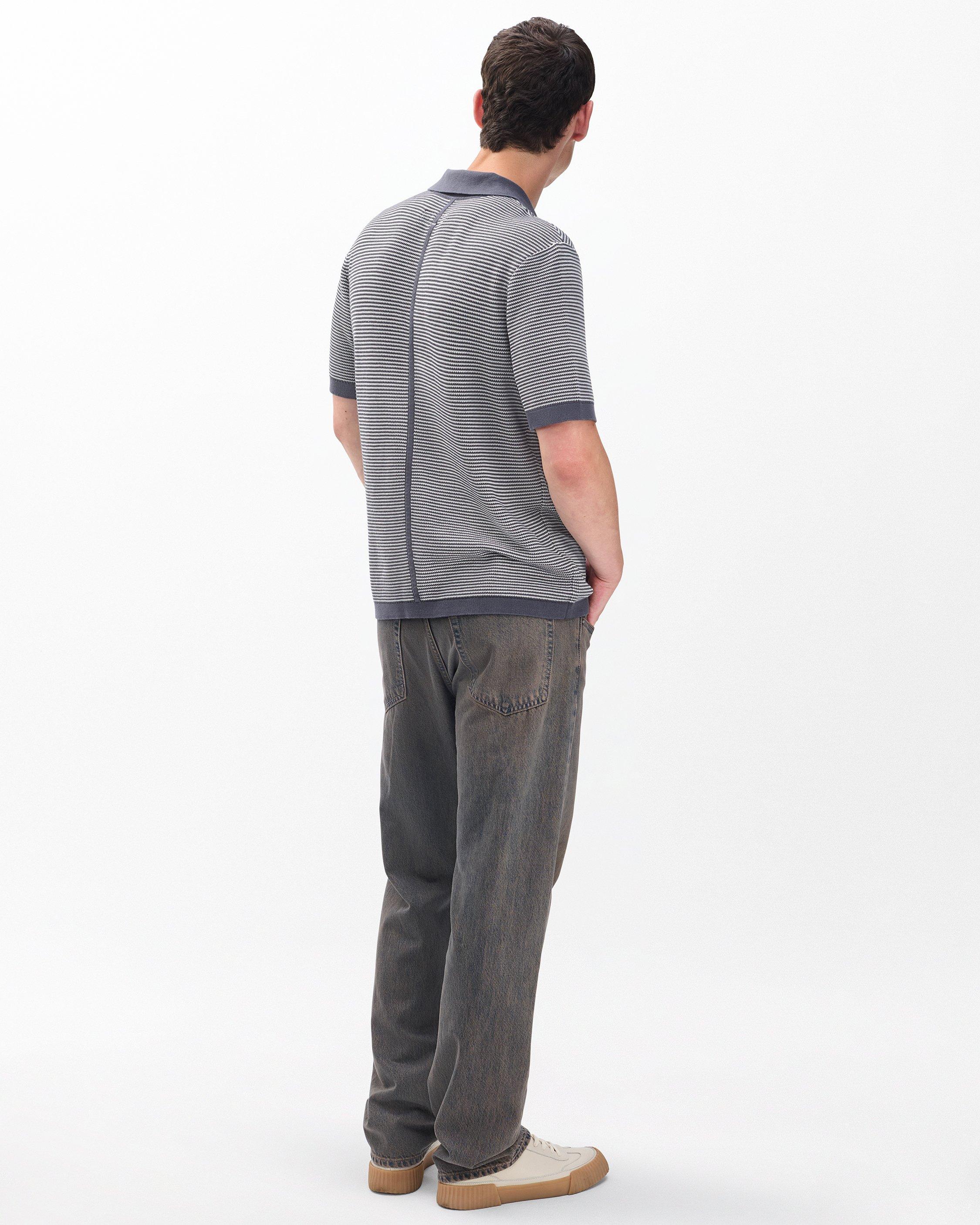 Harvey Knit Johnny Collar Polo image number 6