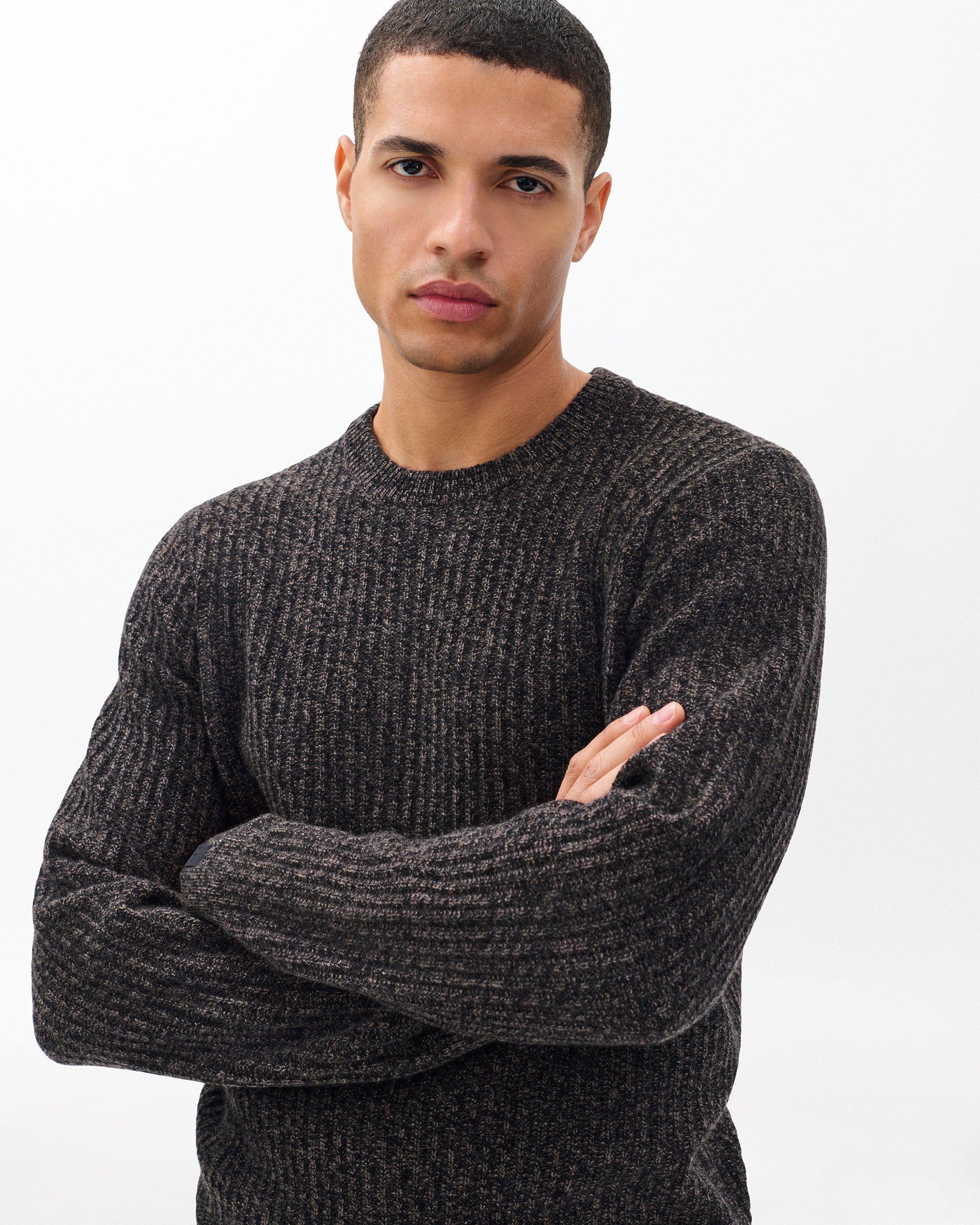 rag&bone メランジェニット Jensen Ribbed Cashmere Sweater - Brown Multi | rag & bone