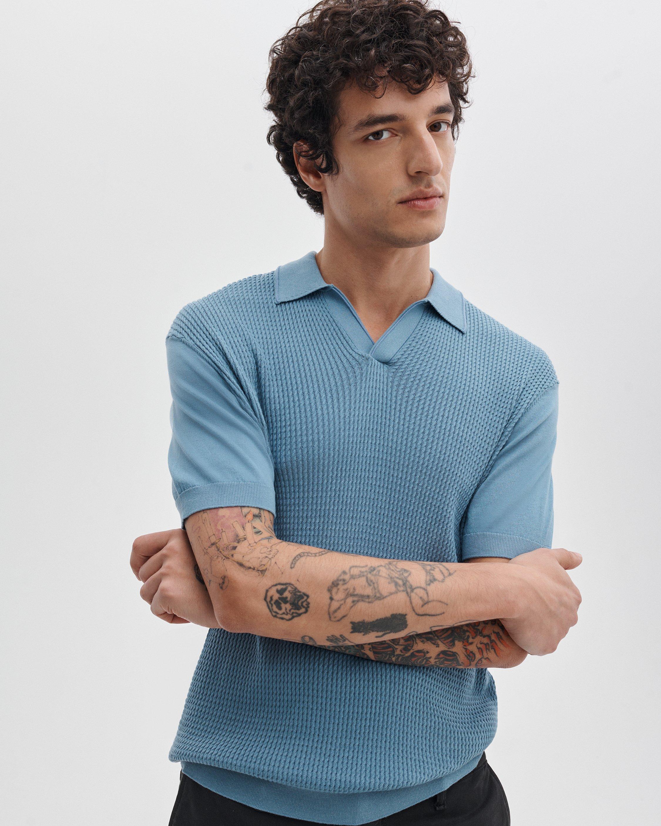 Saxon Silk-Cotton Polo Shirt image number 4