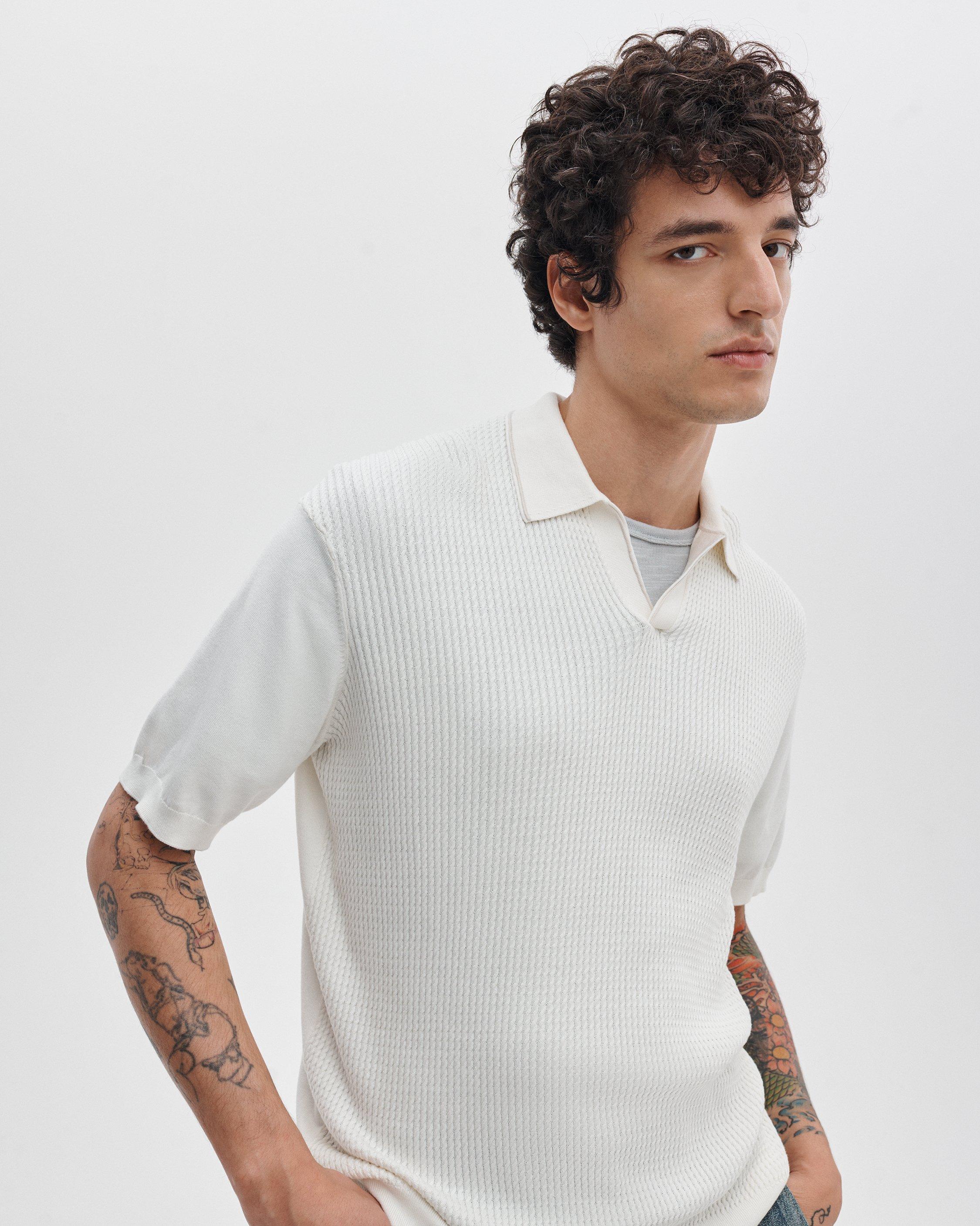 Saxon Silk-Cotton Polo Shirt image number 4