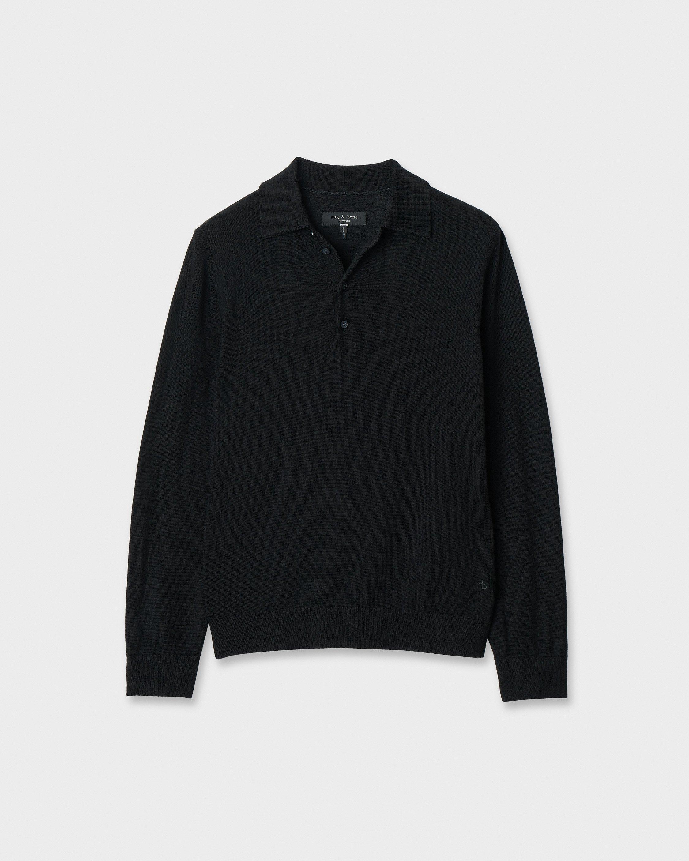 365 Merino Long-Sleeve Polo image number 1