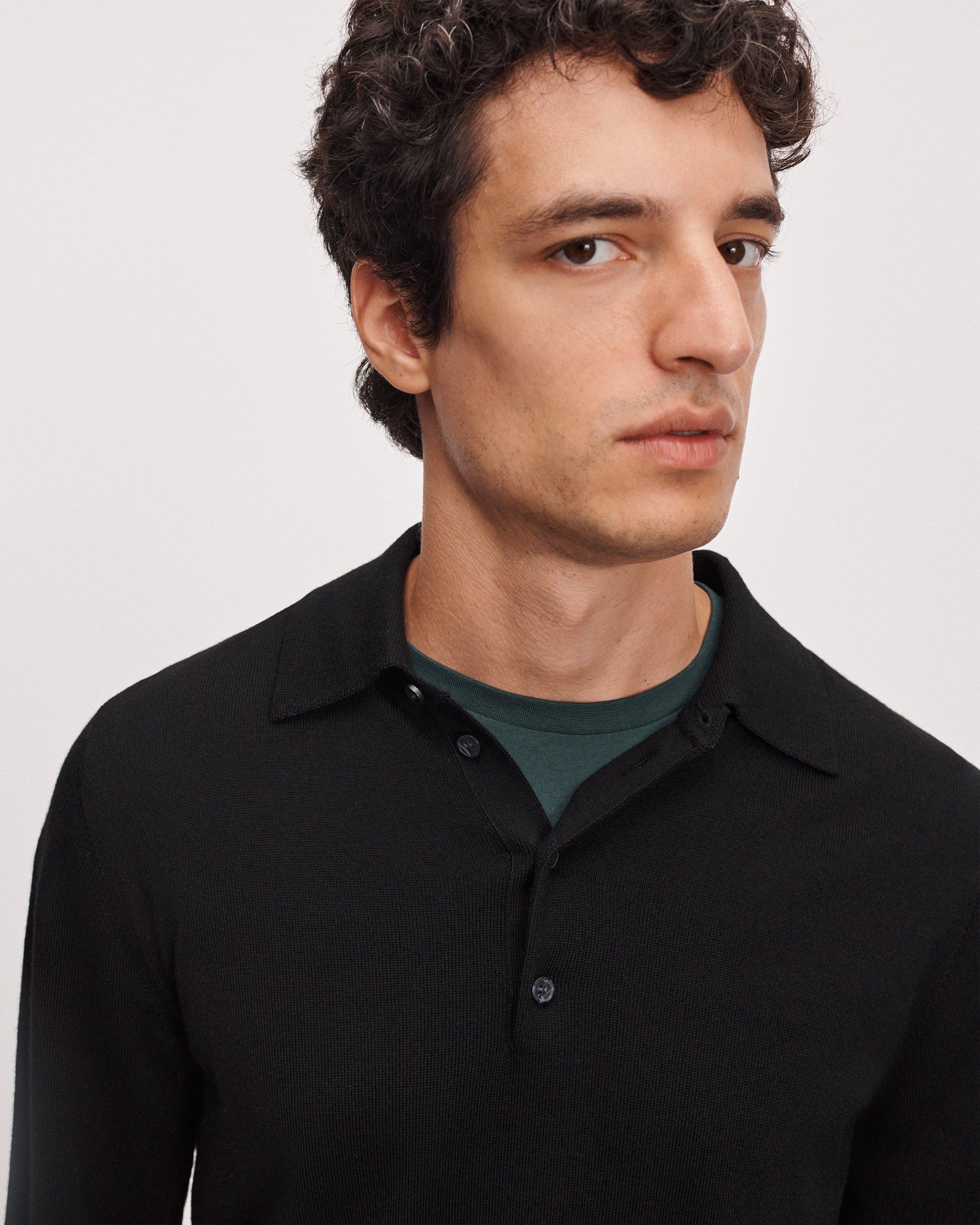 365 Merino Long-Sleeve Polo image number 4