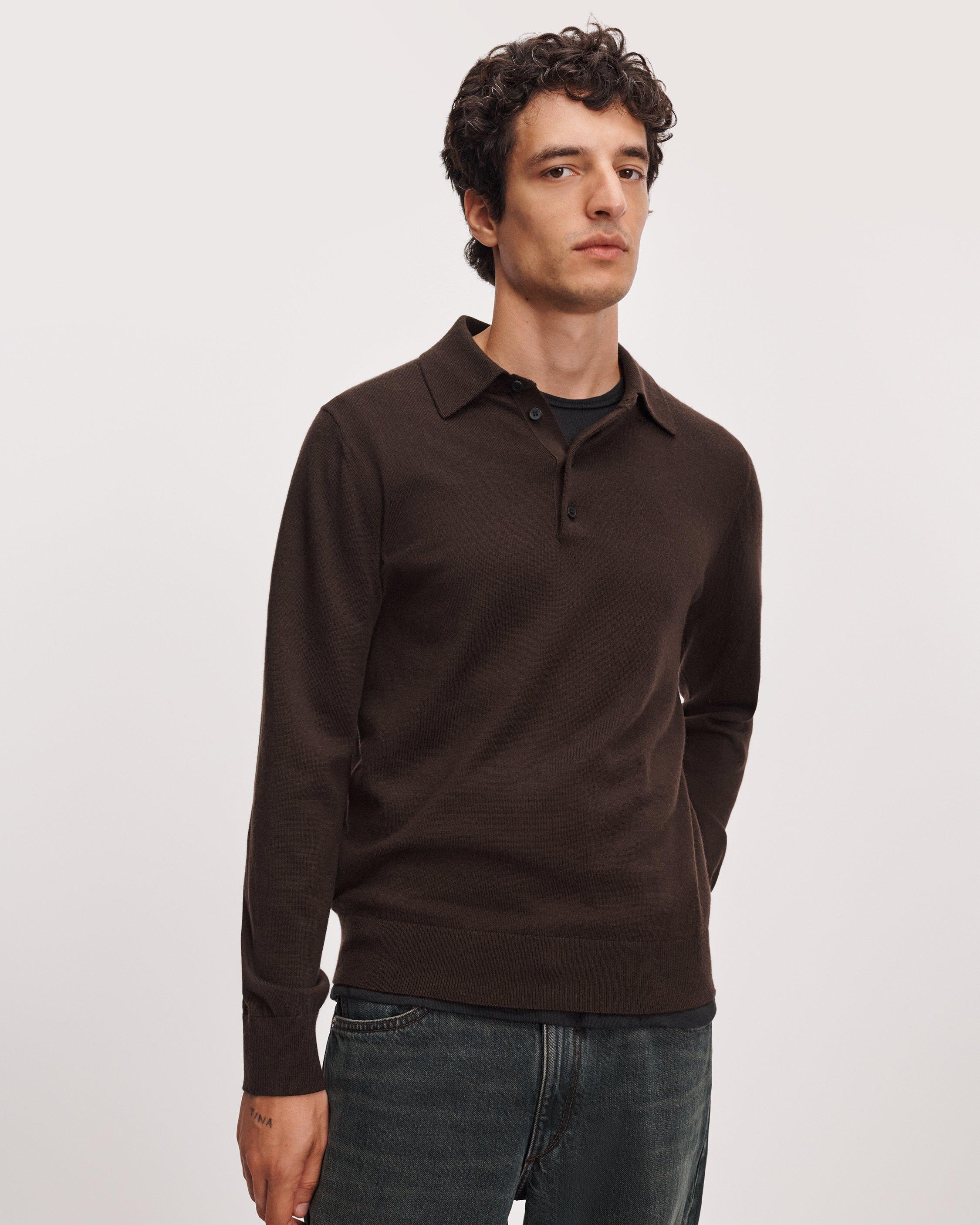 365 Merino Long-Sleeve Polo image number 2