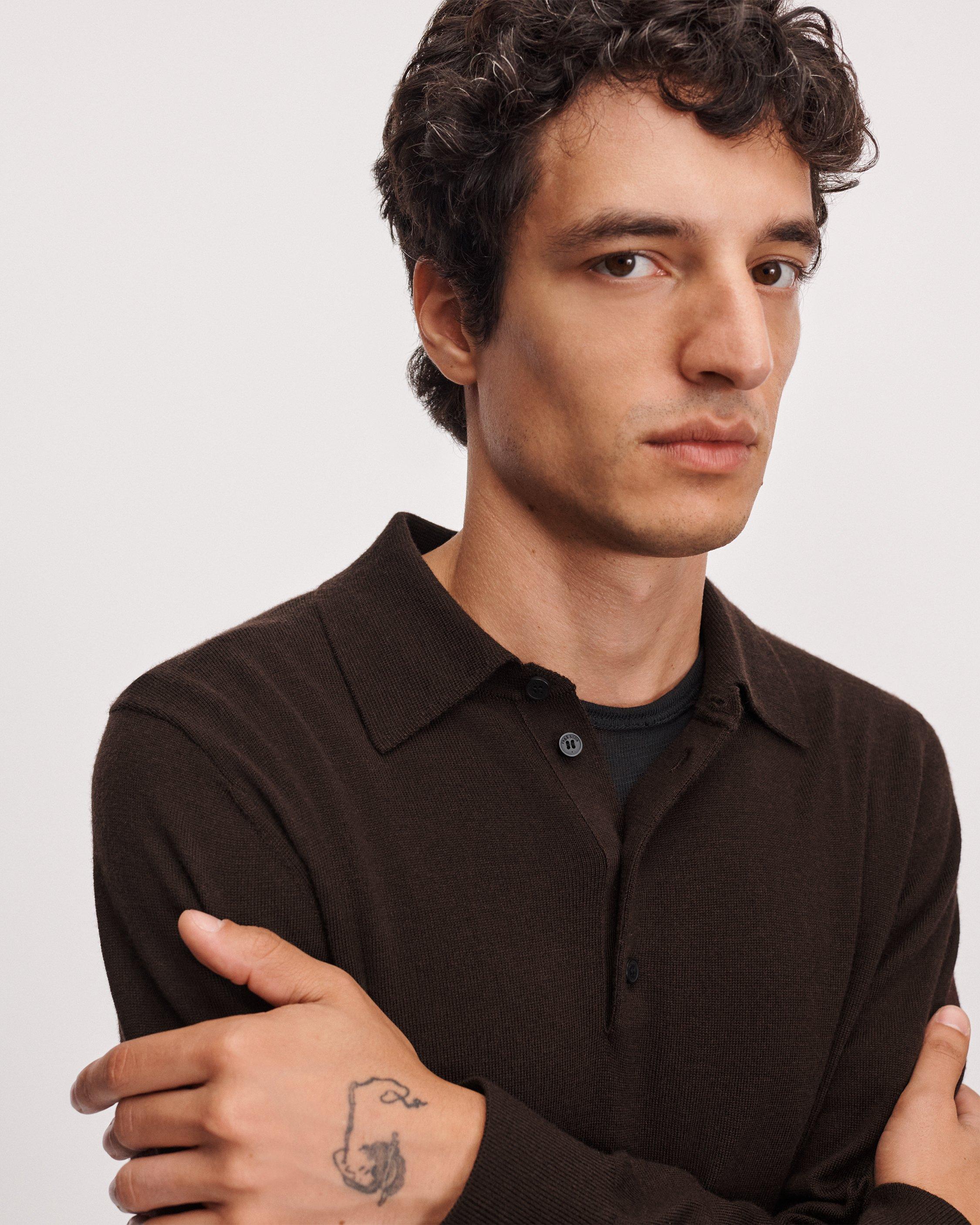 365 Merino Long-Sleeve Polo image number 4