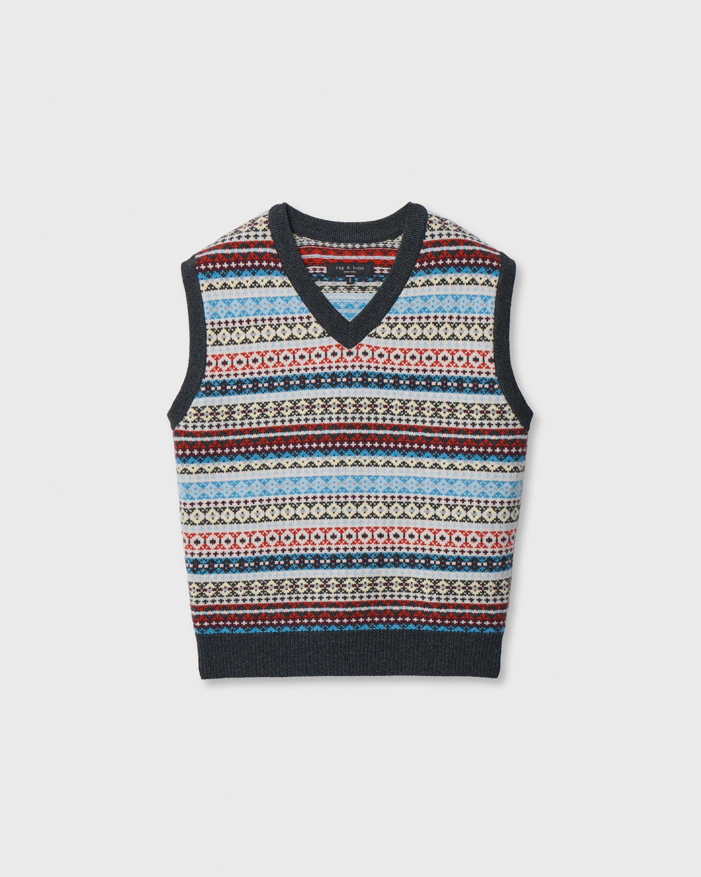 Fair Isle Wool Vest image number 1
