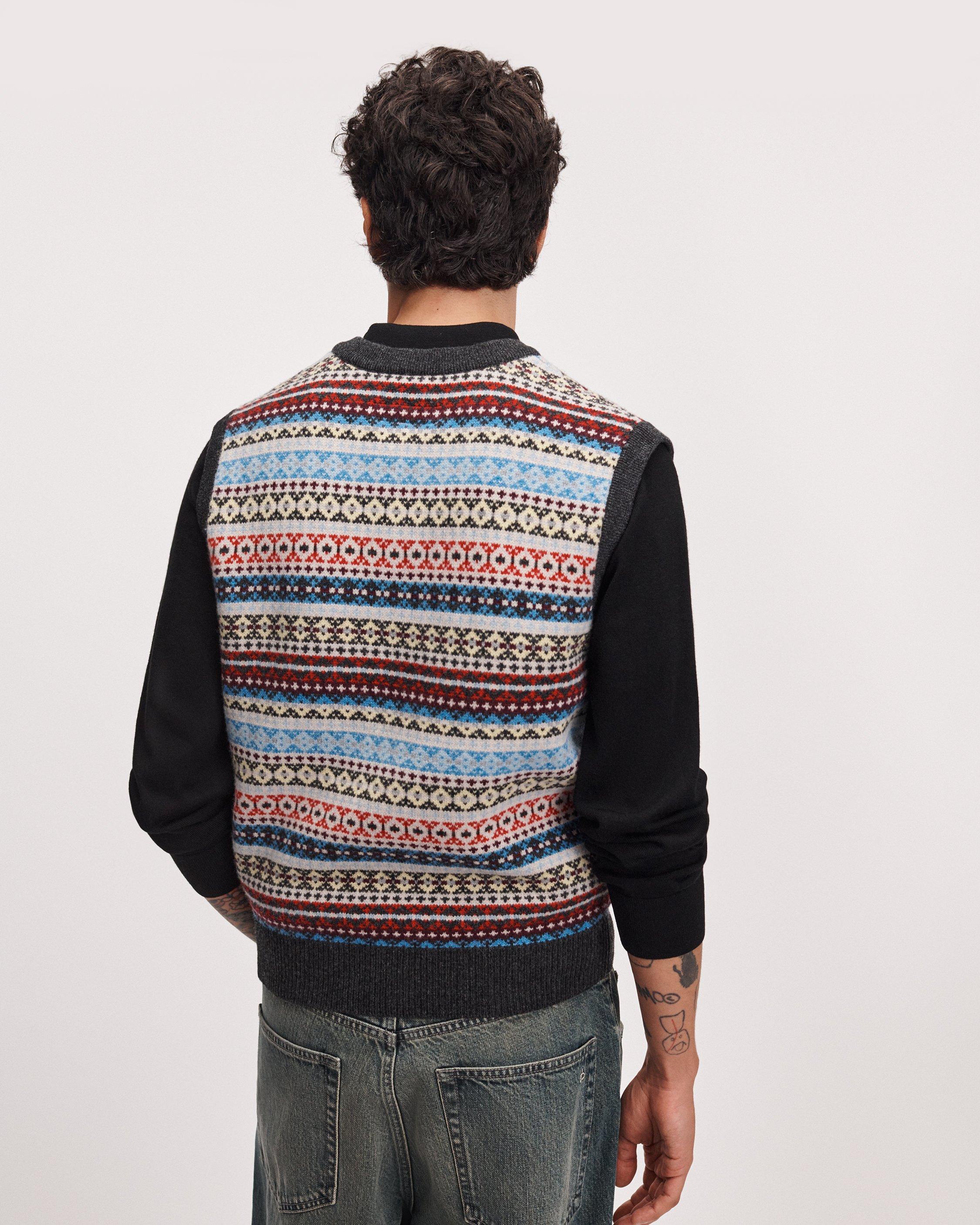 Fair Isle Wool Vest image number 5